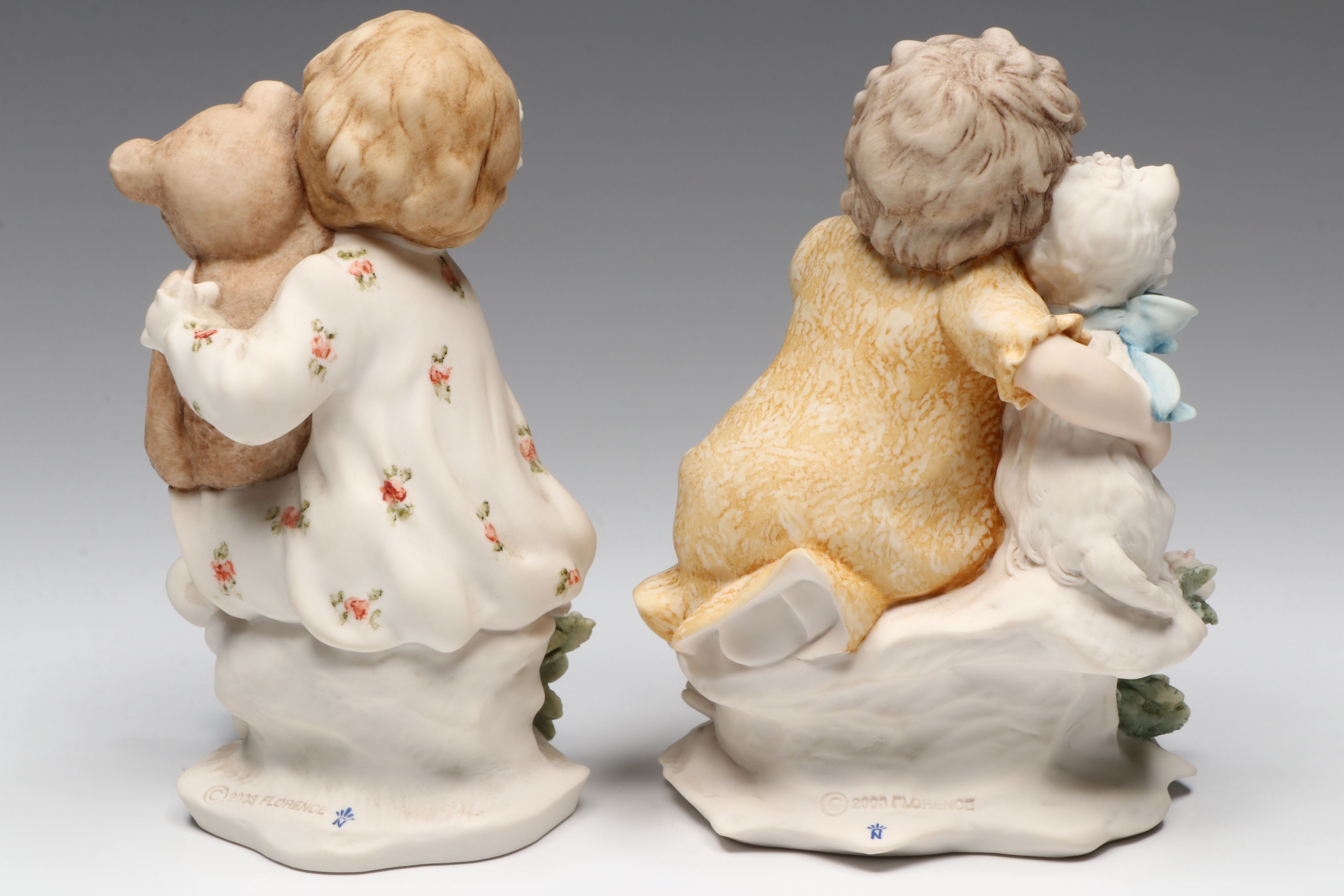 Giuseppe Armani "Best Friends" and "My Teddy" Porcelain Figures