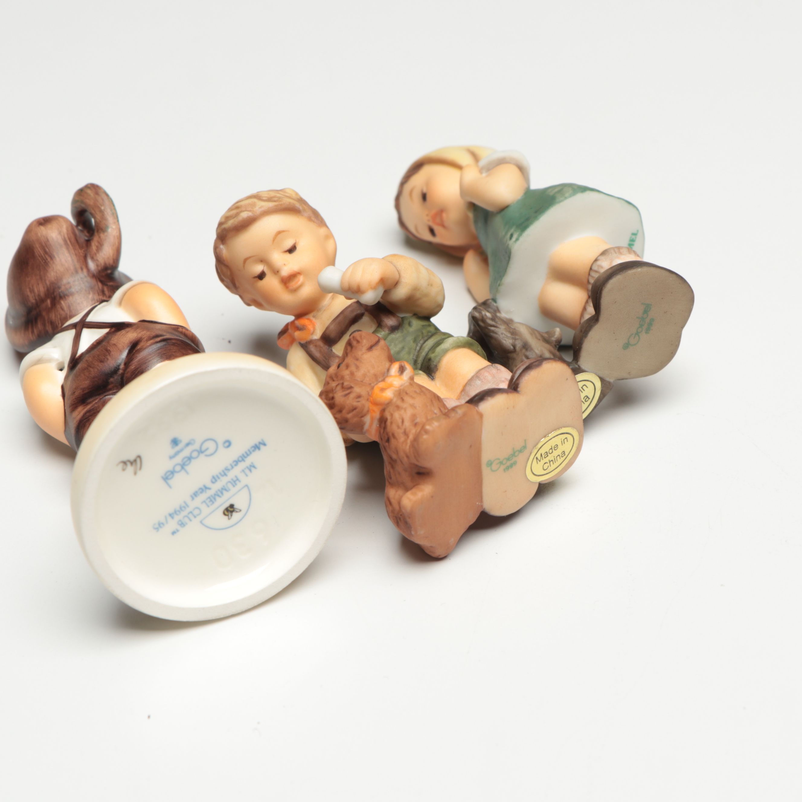 Goebel Hummel Annual Ornaments and Figurines with Anri Wooden Display
