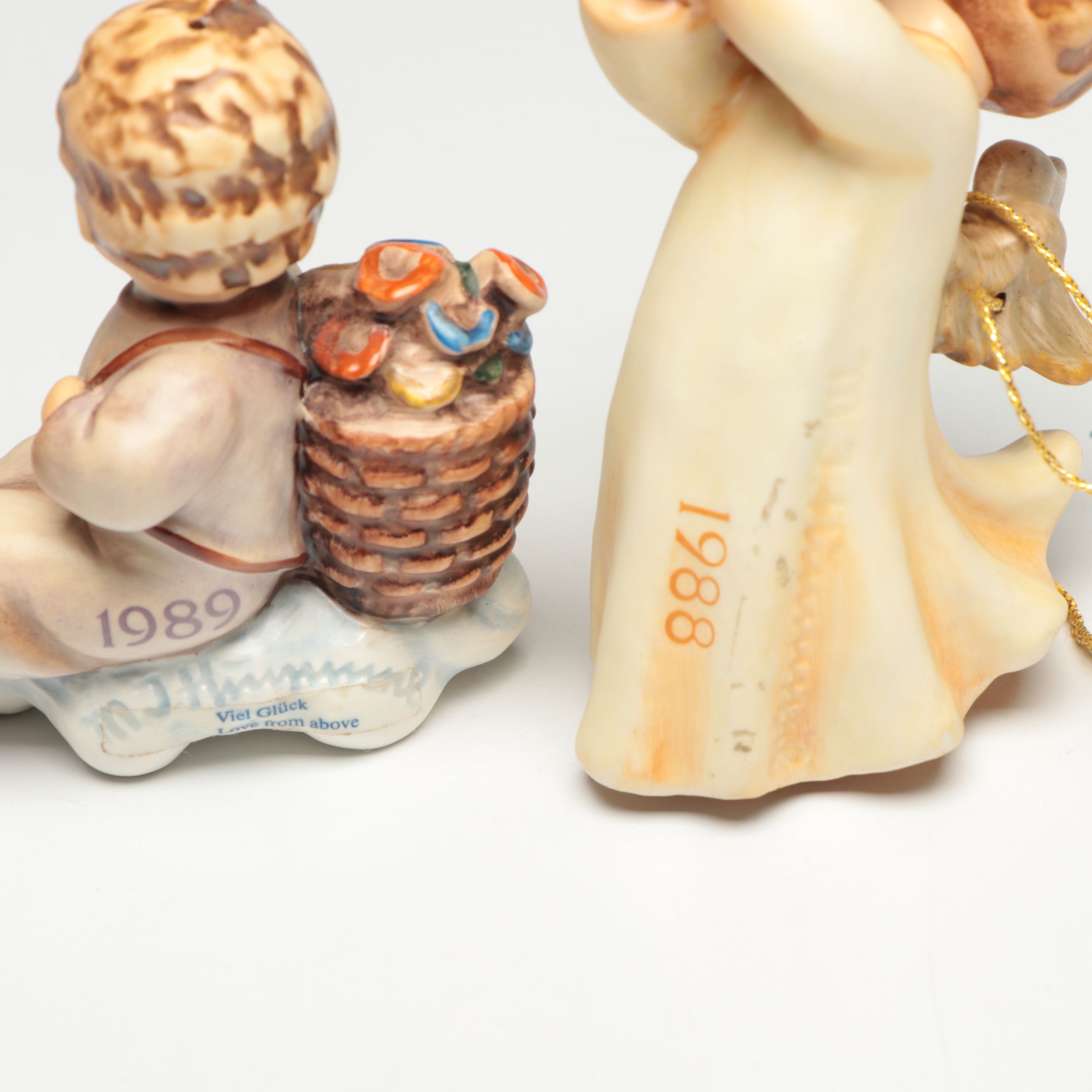 Goebel Hummel Annual Ornaments and Figurines with Anri Wooden Display