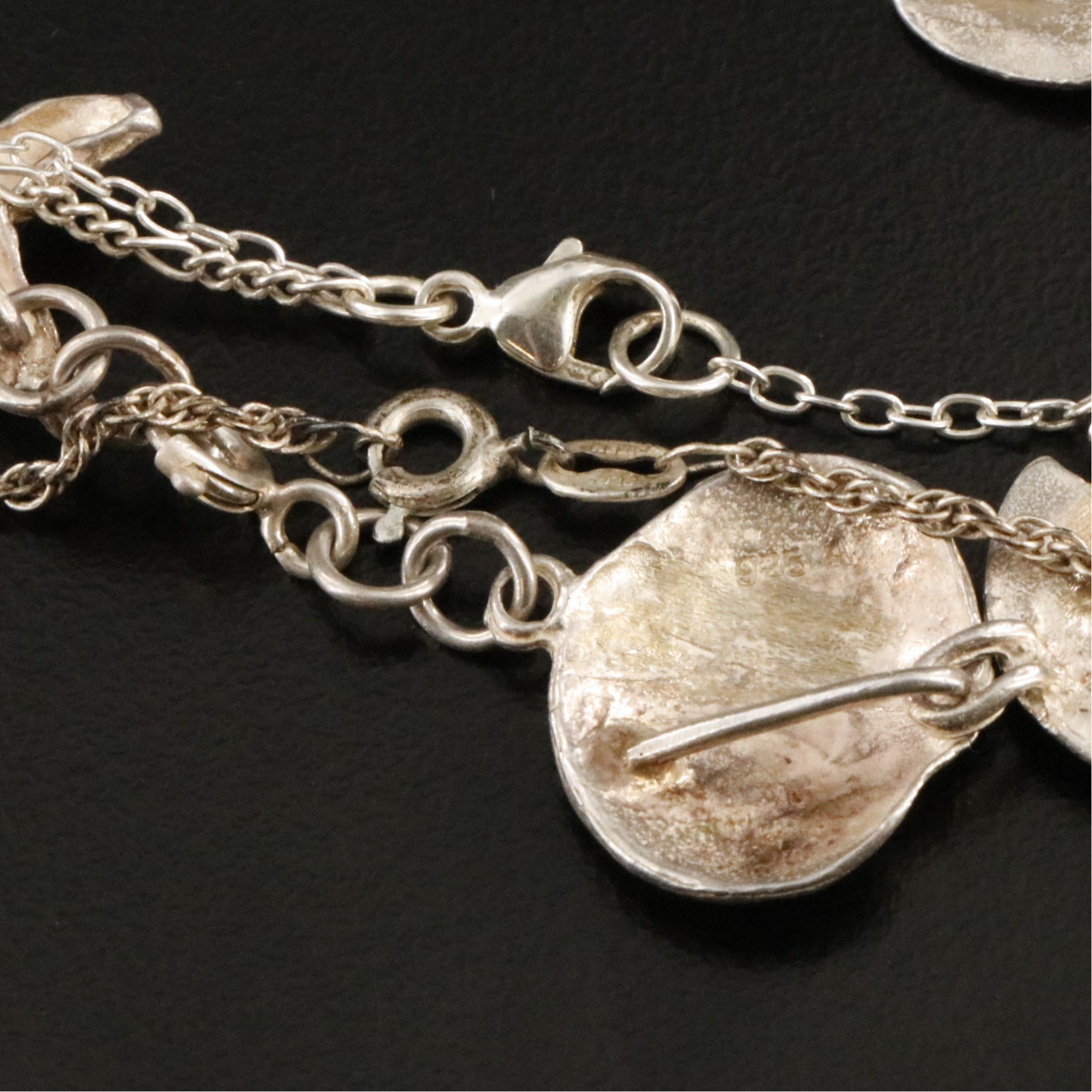 Shell Themed Bracelet, Mother-of-Pearl and Pearls Featured in Sterling Jewelry