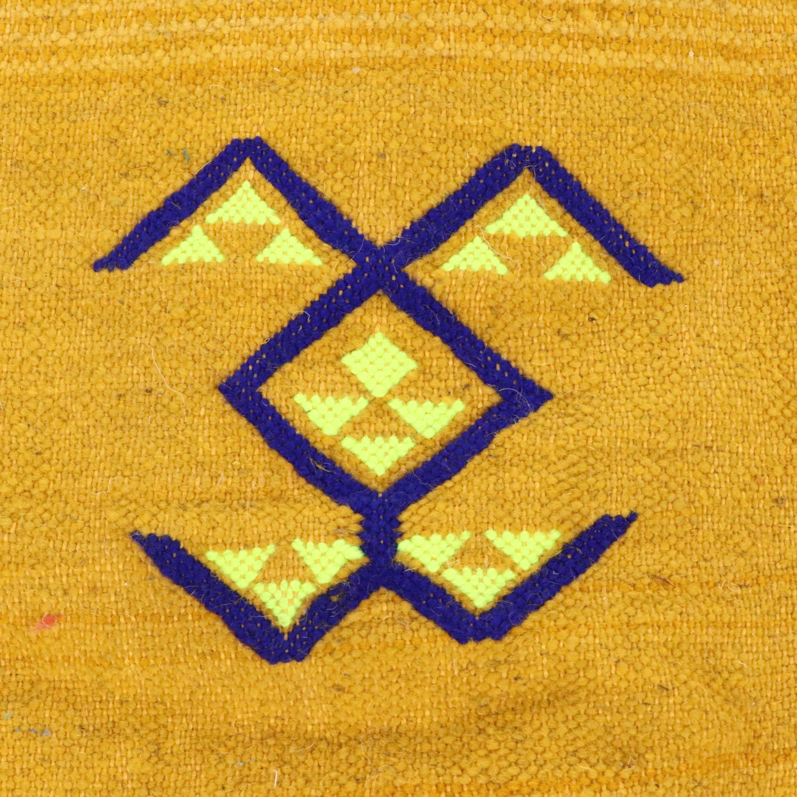 4'10 x 8'1 Handmade Moroccan Mixed Technique Area Rug