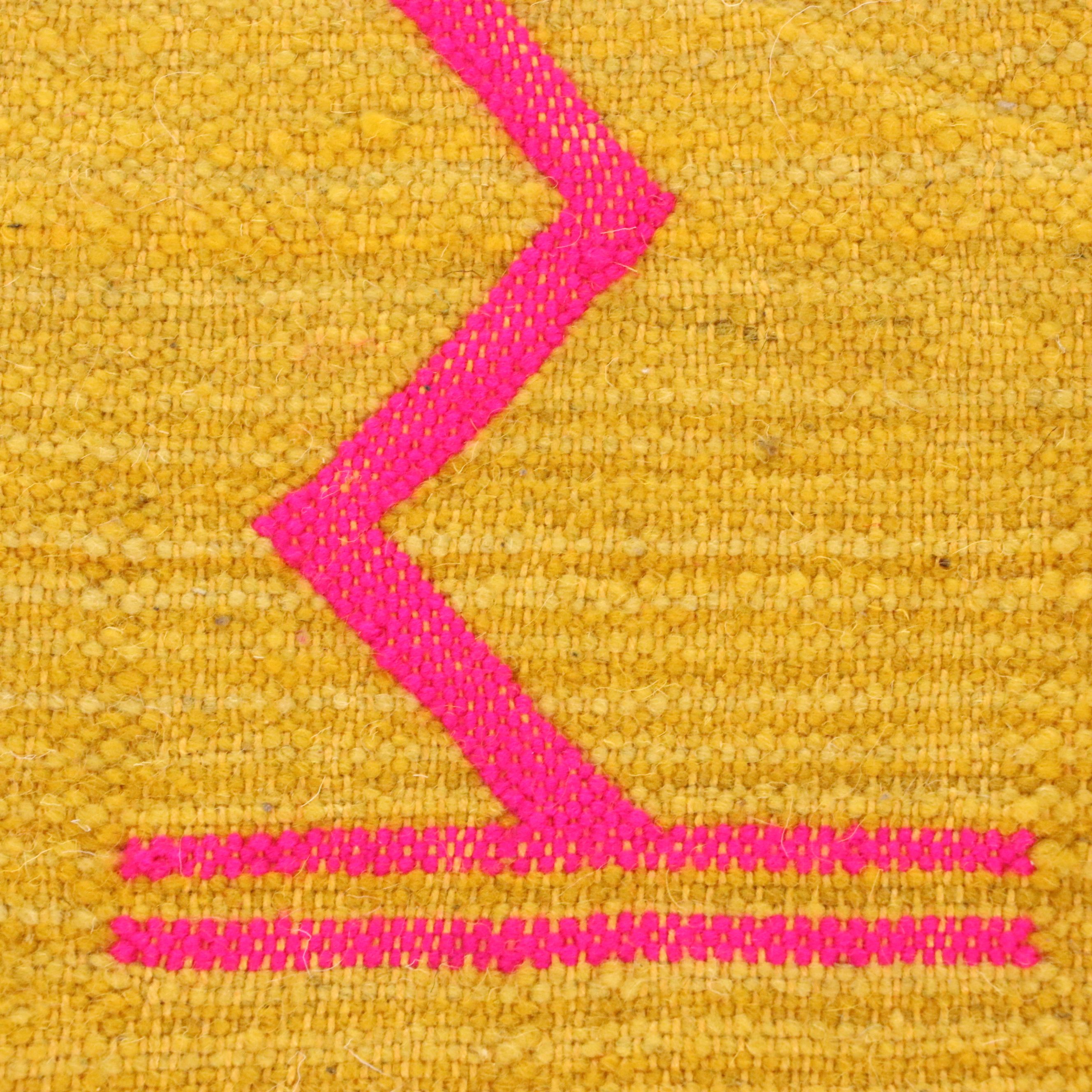 4'10 x 8'1 Handmade Moroccan Mixed Technique Area Rug