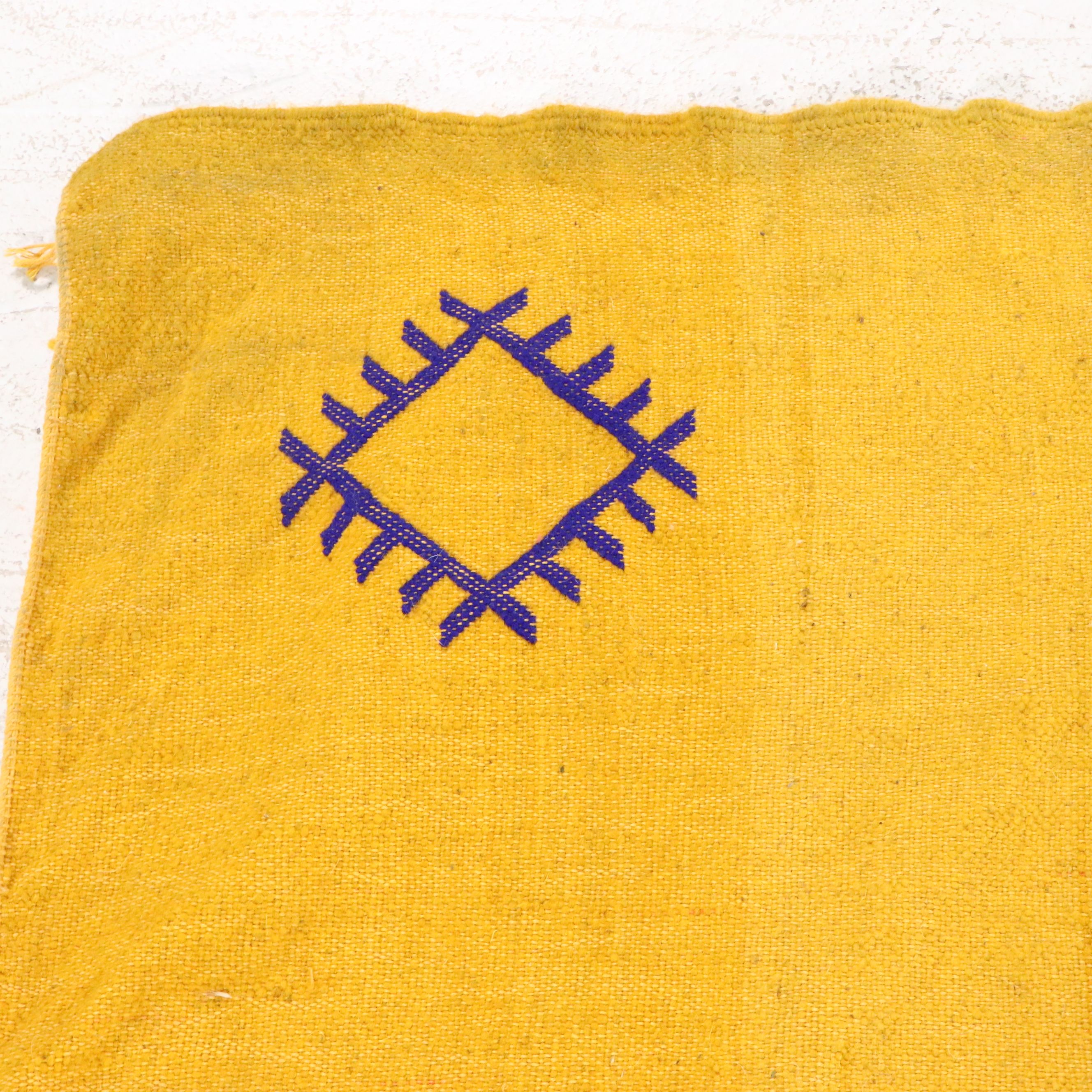 4'10 x 8'1 Handmade Moroccan Mixed Technique Area Rug