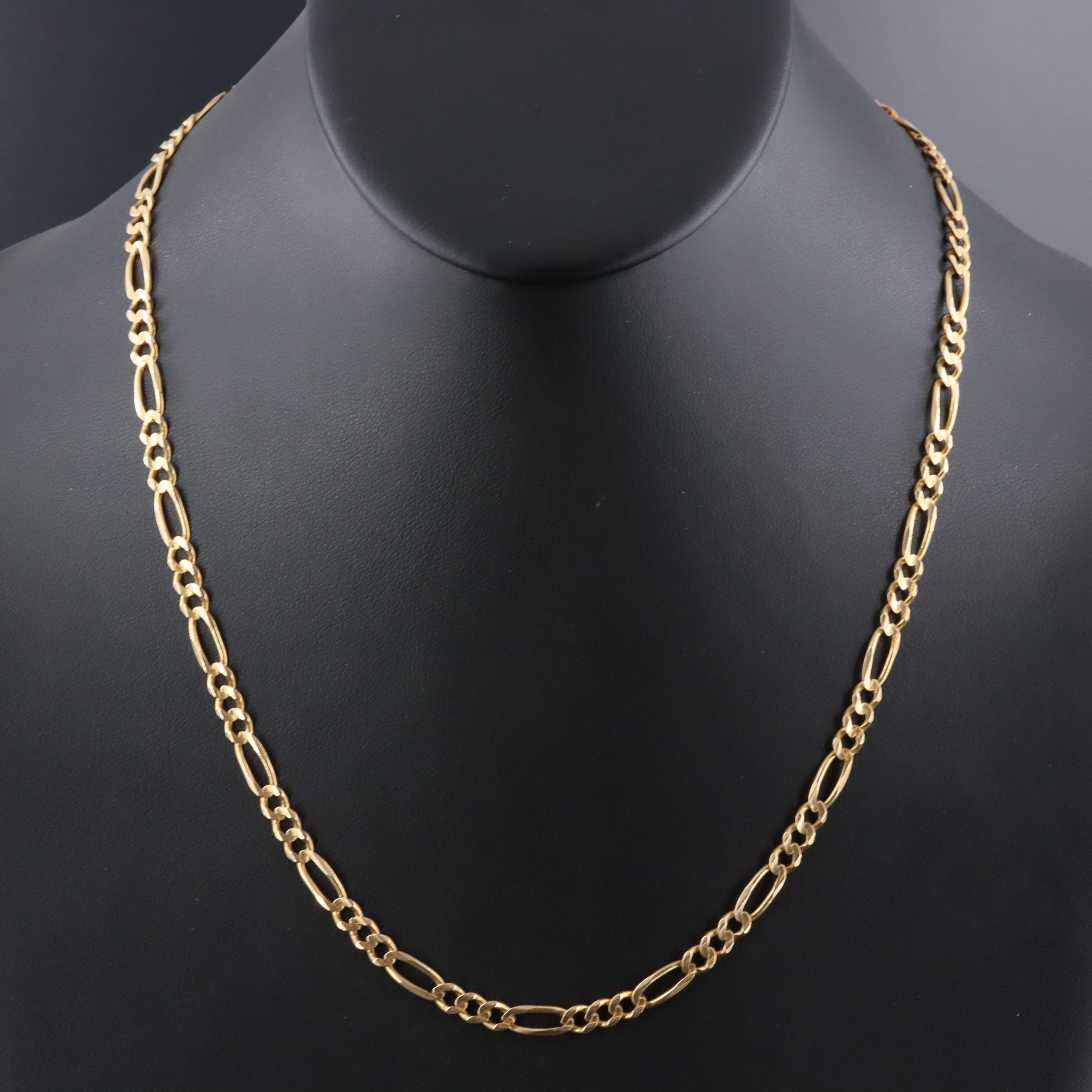 14K Figaro Chain Necklace