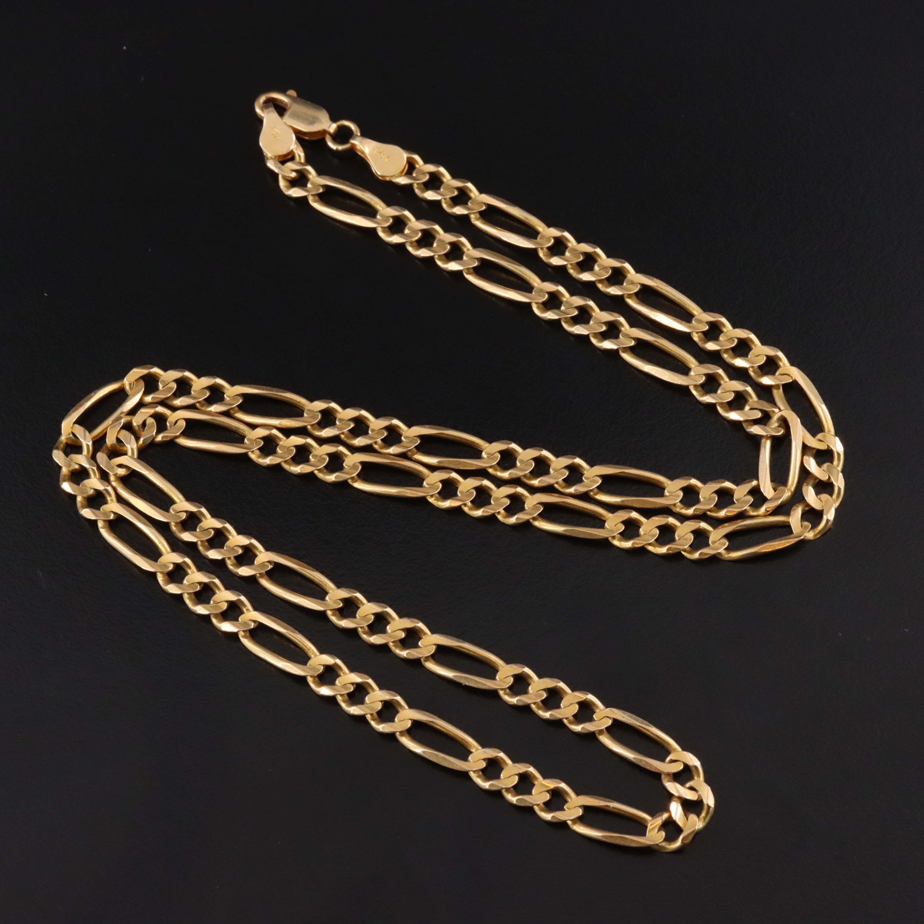 14K Figaro Chain Necklace