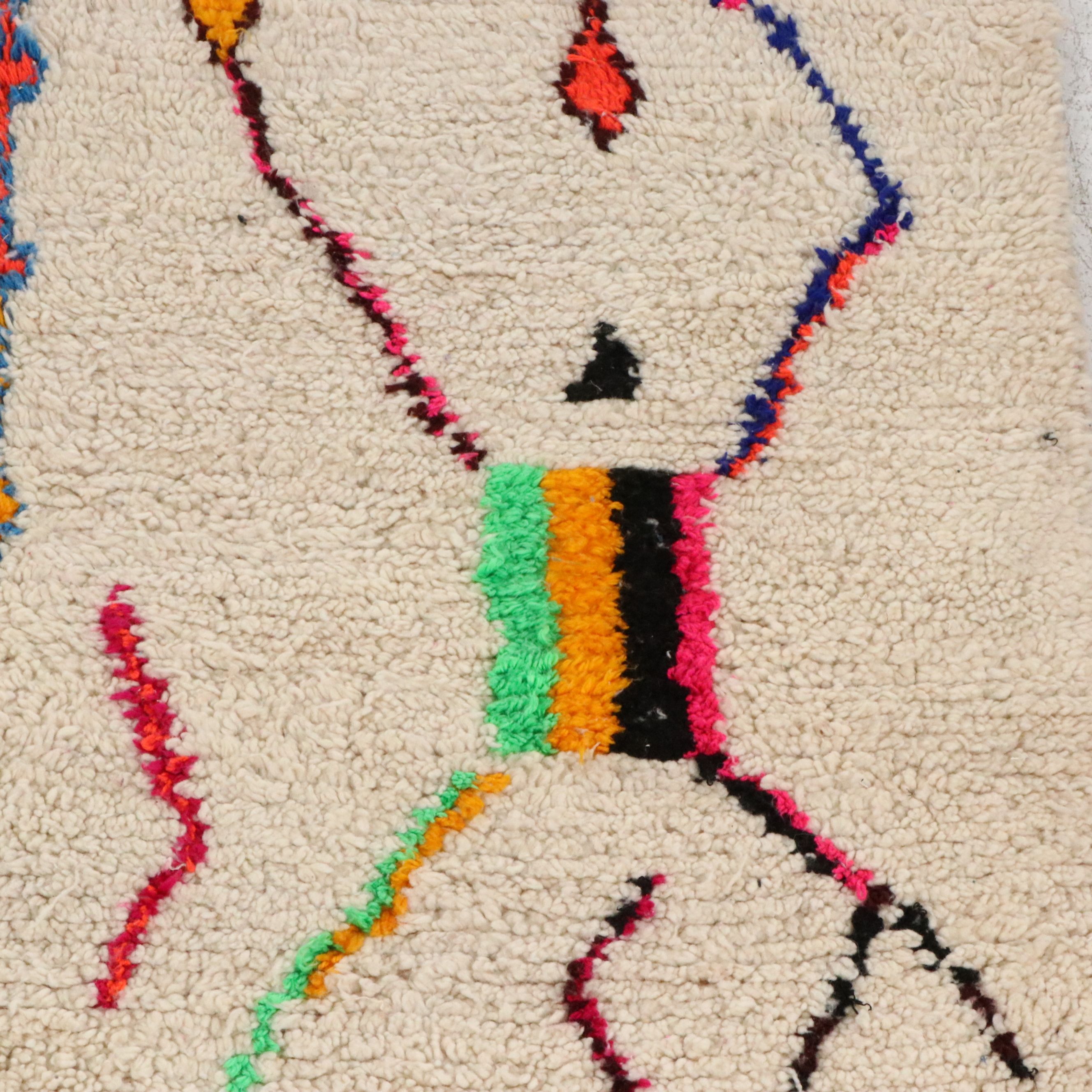 5'11 x 10'1 Hand-Knotted Moroccan Azilal Area Rug