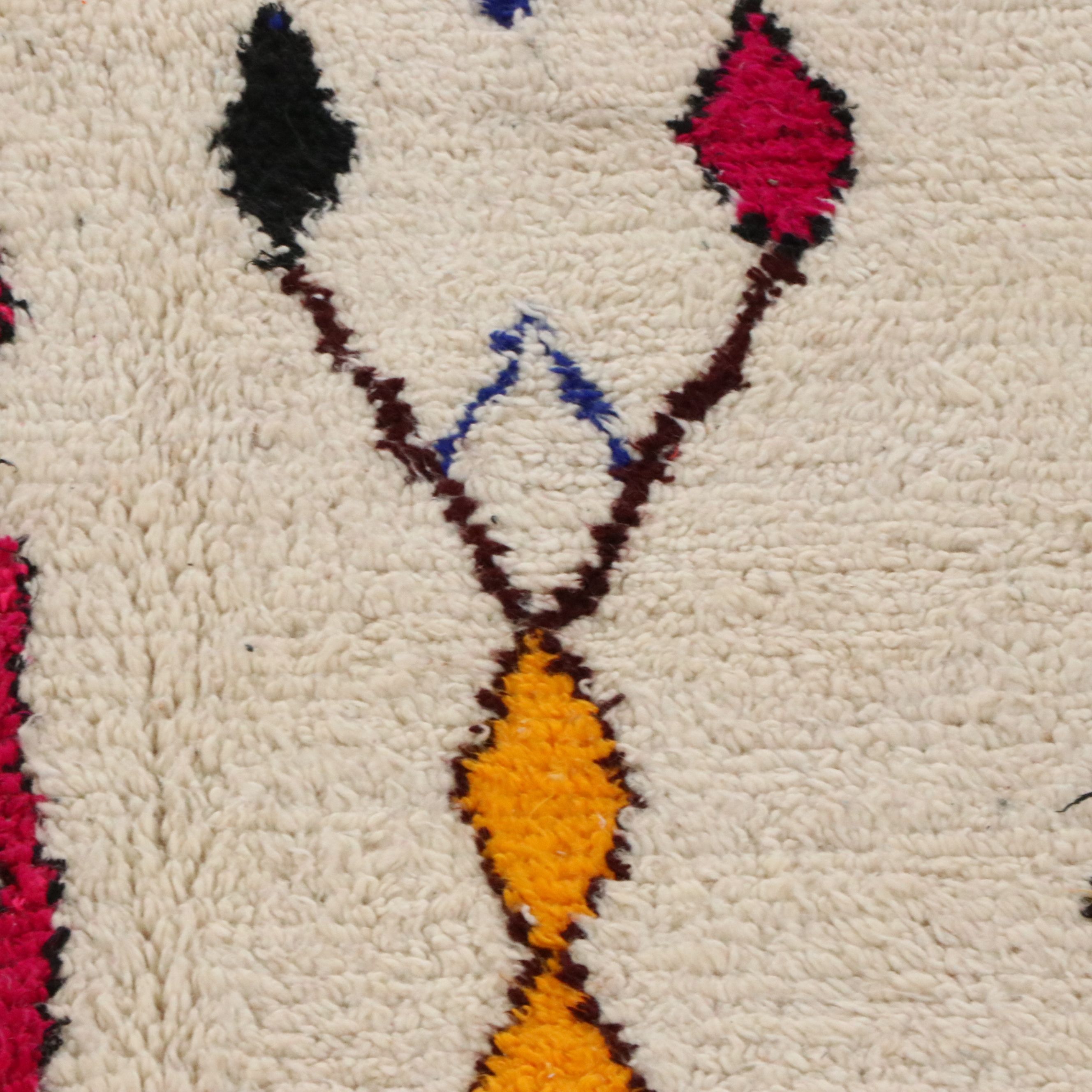 5'11 x 10'1 Hand-Knotted Moroccan Azilal Area Rug