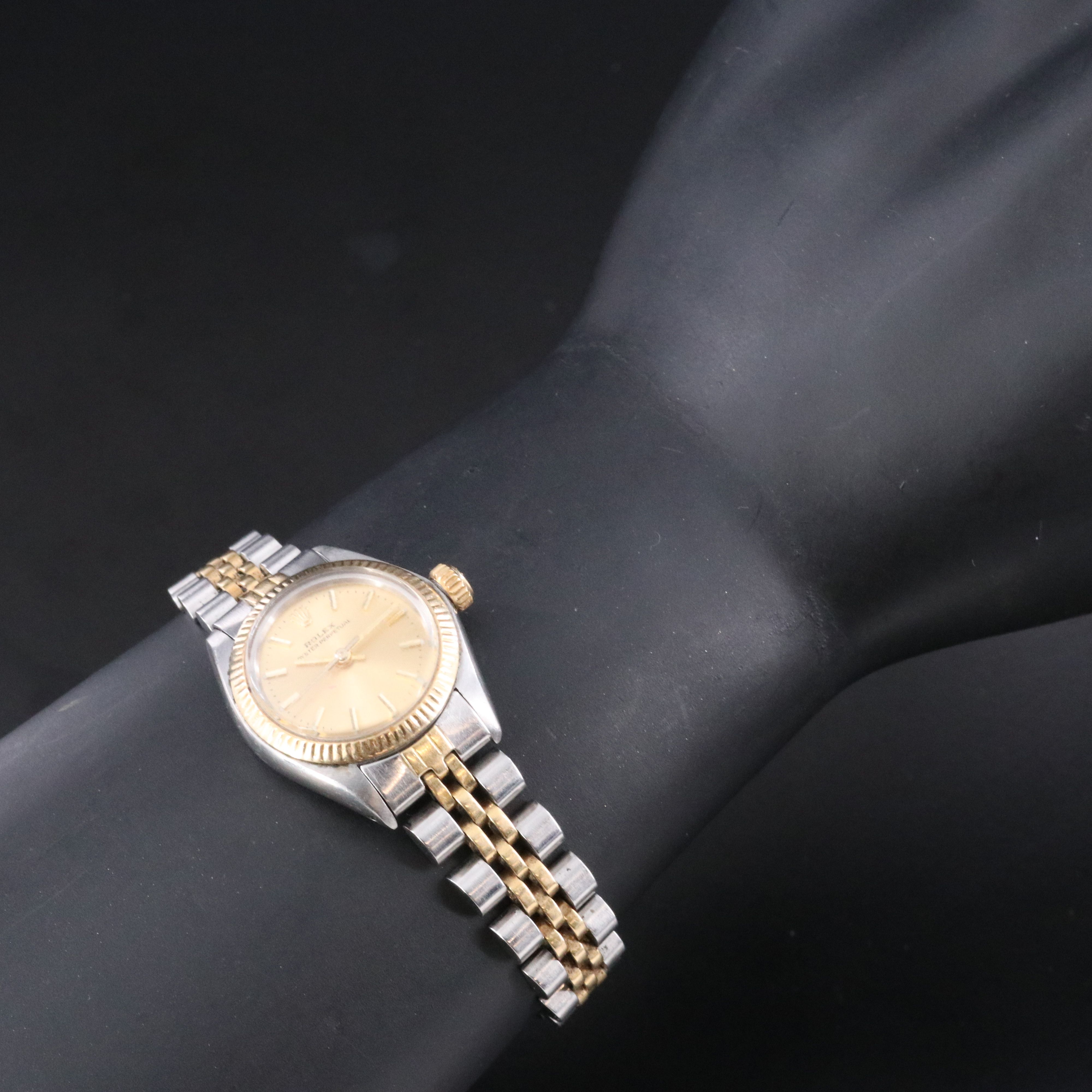 1982 Rolex Oyster Perpetual Two Tone 6719 Watch