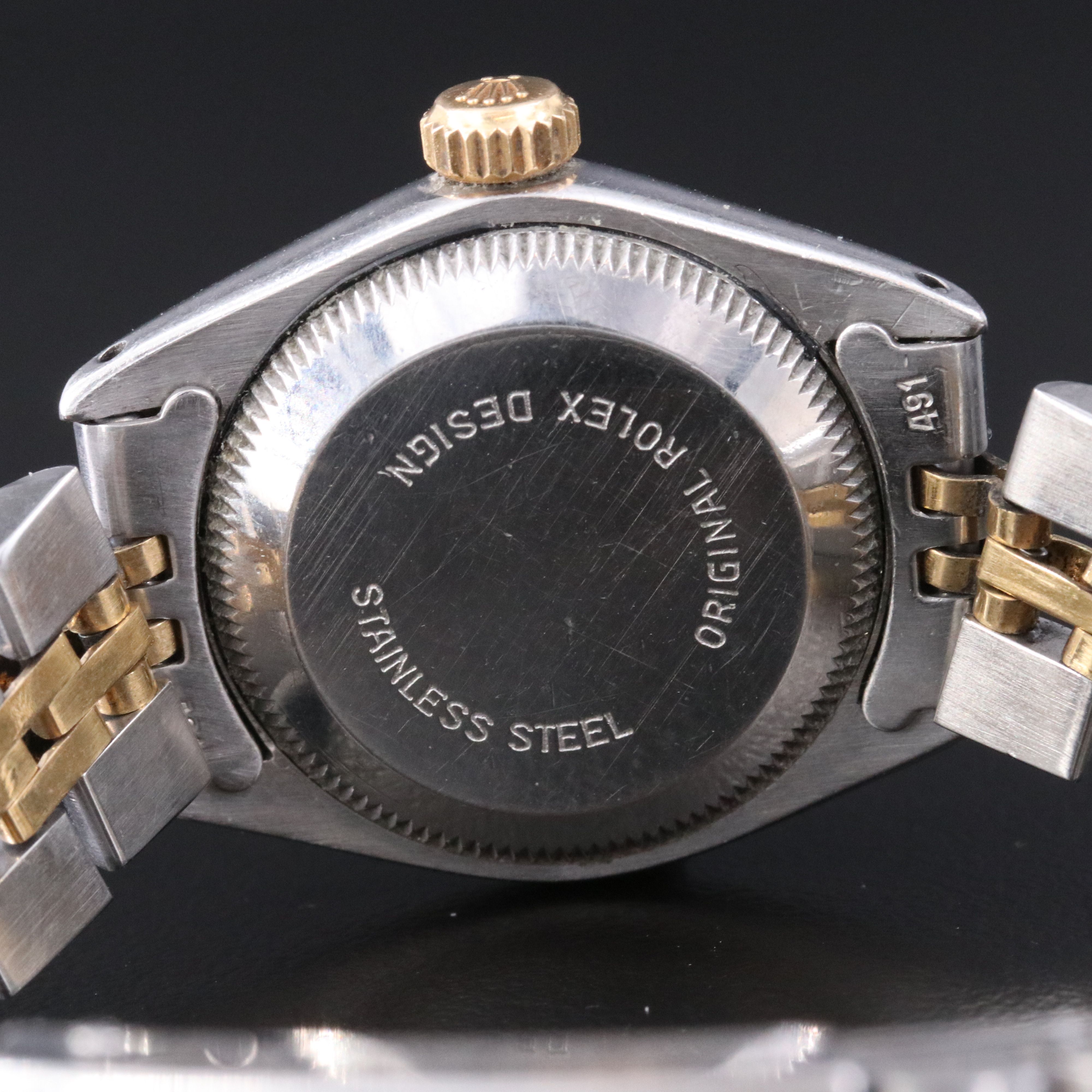 1982 Rolex Oyster Perpetual Two Tone 6719 Watch