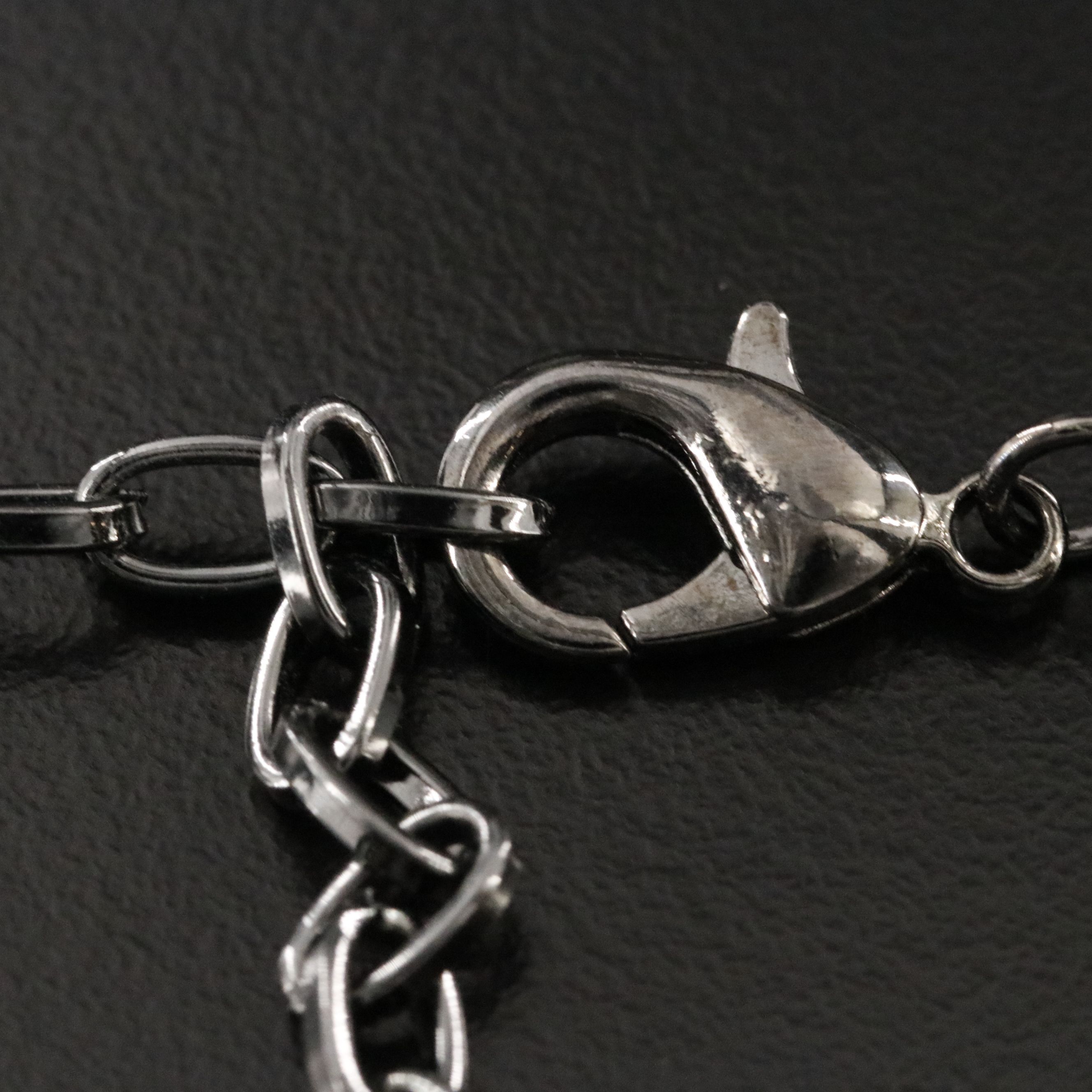 Chevron Necklace with Rhinestone Accents