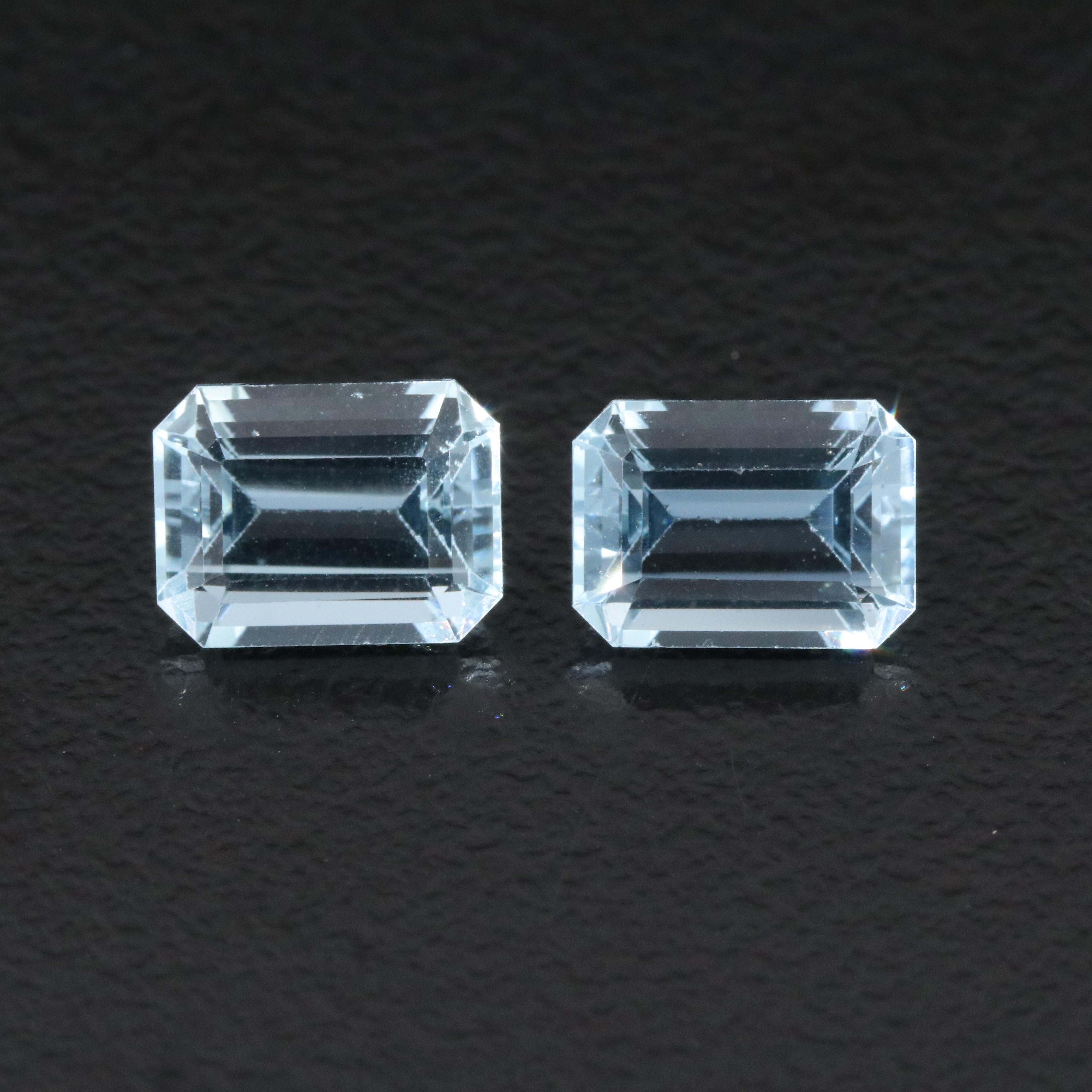 Loose 3.34 CTW Aquamarine Pair