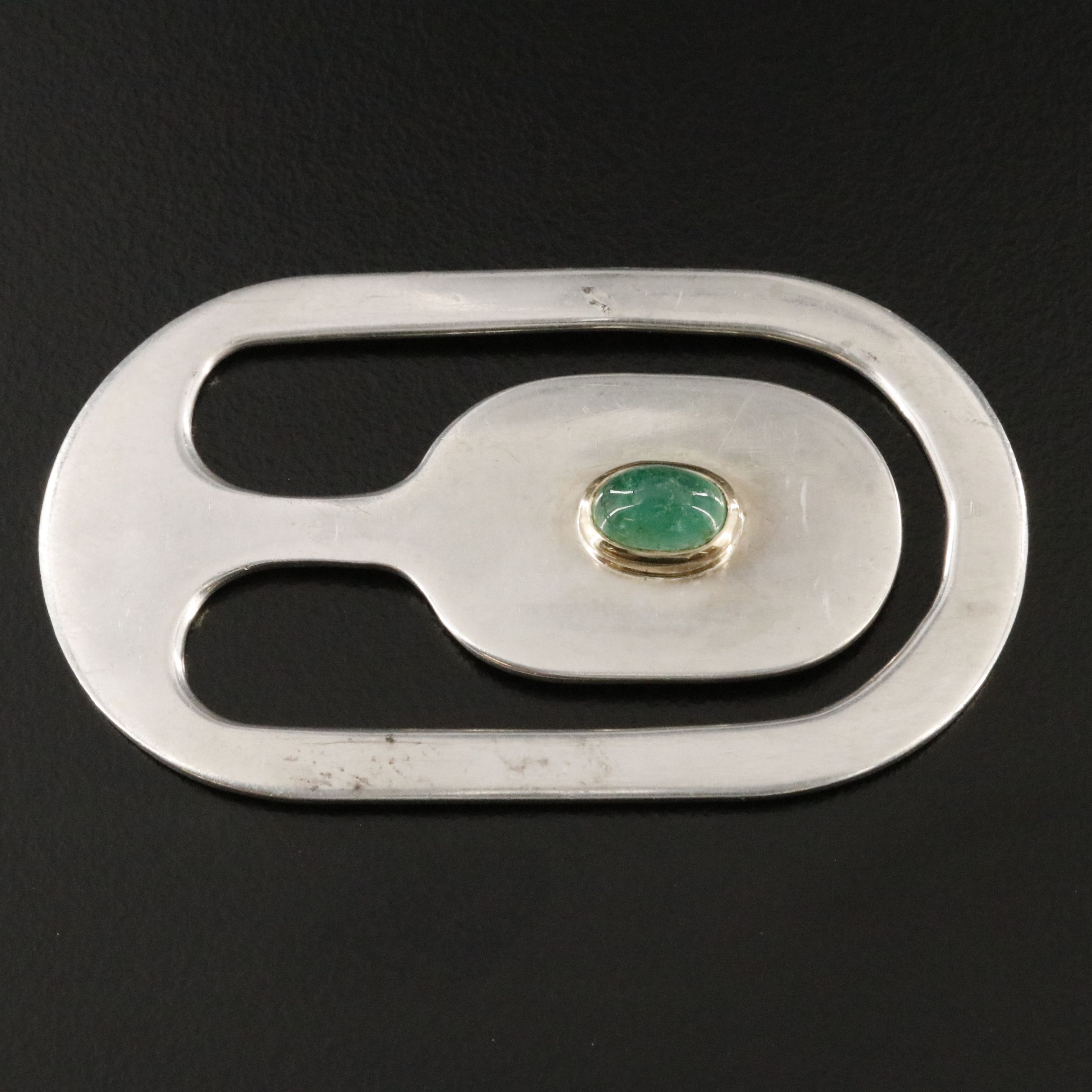 SAZINGG Emerald Money Clip with 14K Accent