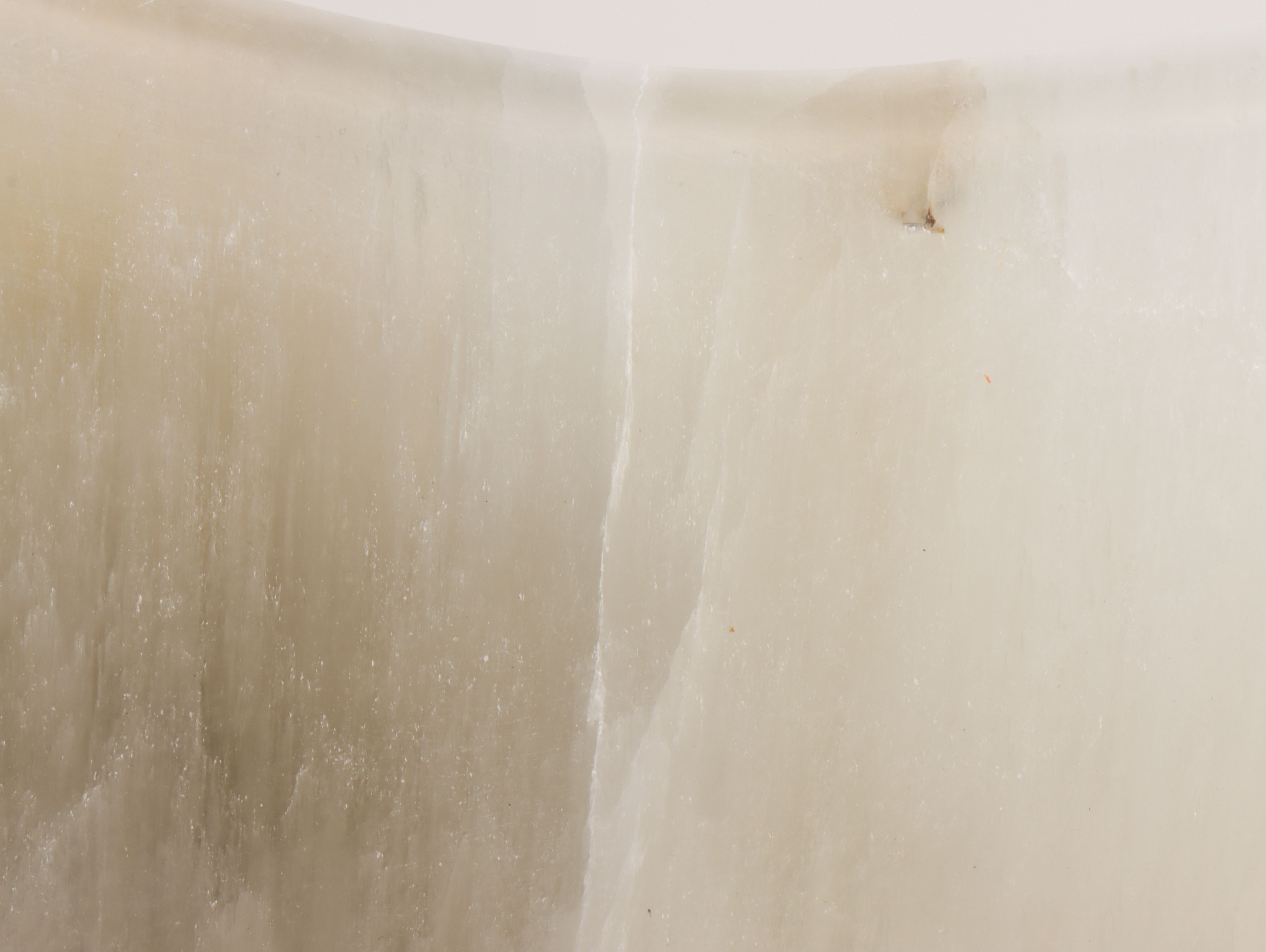 Freeform Selenite Footed Bowl