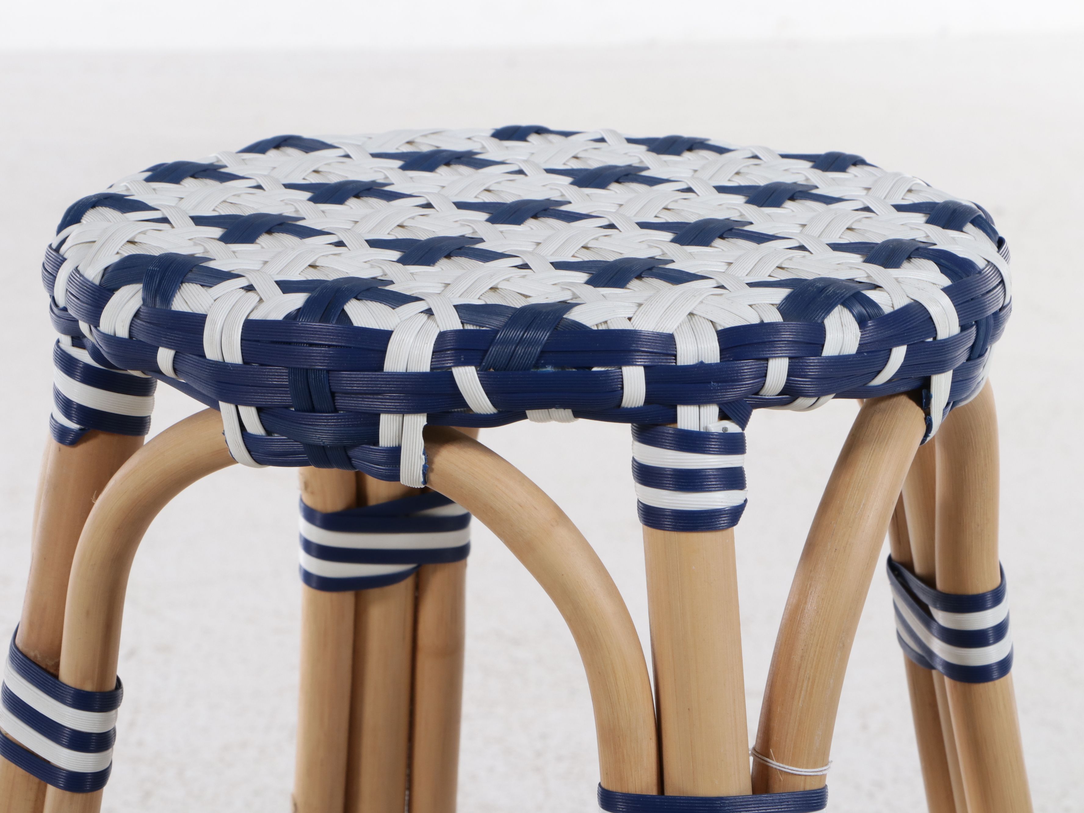 Contemporary Parisian Style Bistro Backless Counter Stool