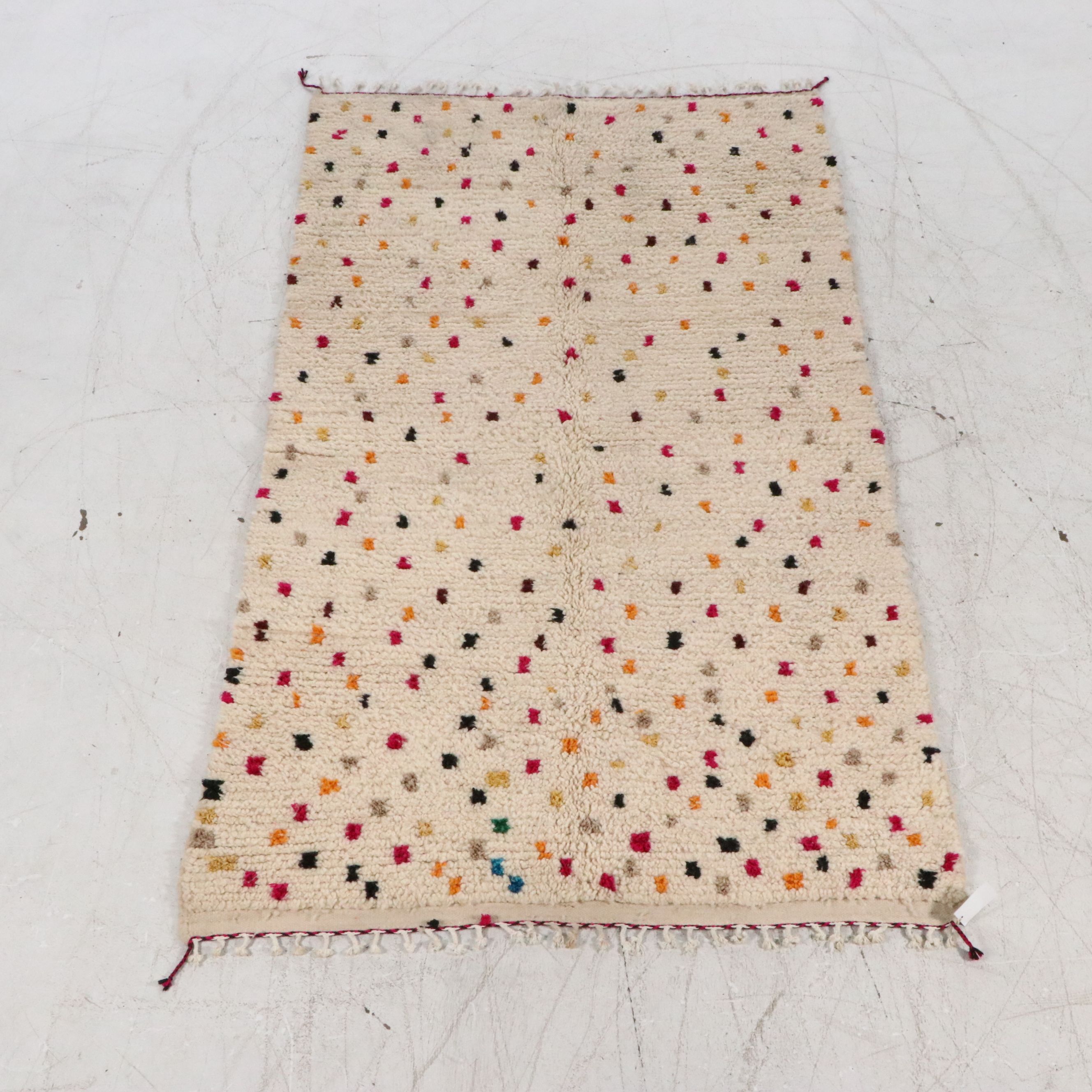 4'8 x 8'5 Hand-Knotted Moroccan Azilal Area Rug