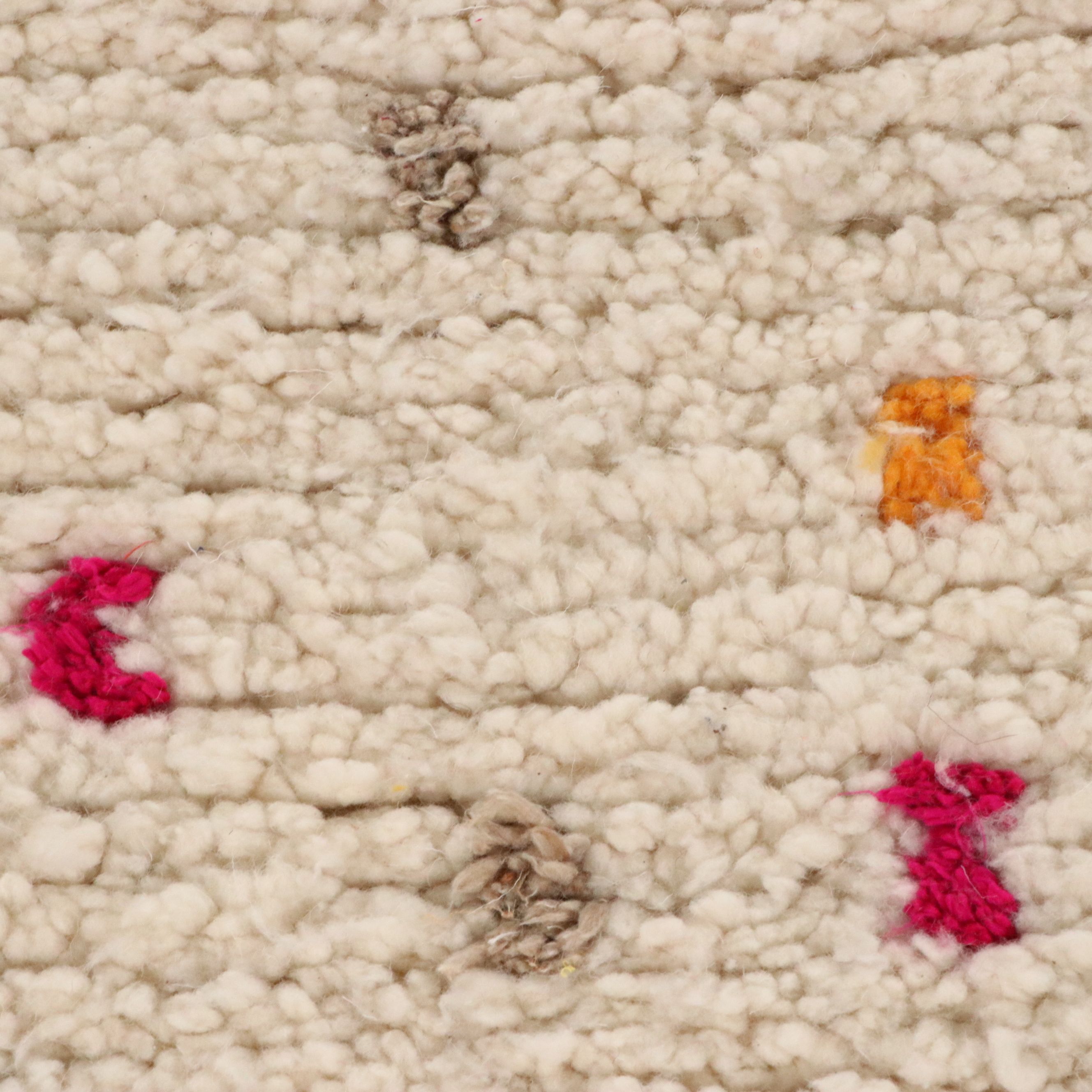 4'8 x 8'5 Hand-Knotted Moroccan Azilal Area Rug