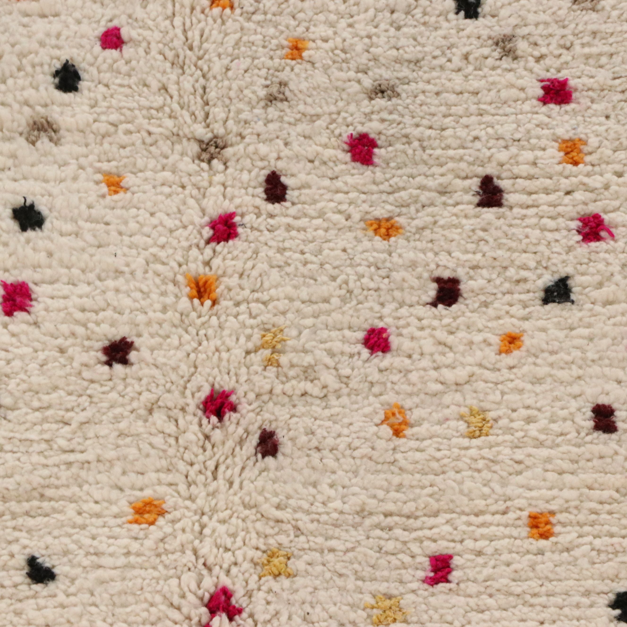 4'8 x 8'5 Hand-Knotted Moroccan Azilal Area Rug