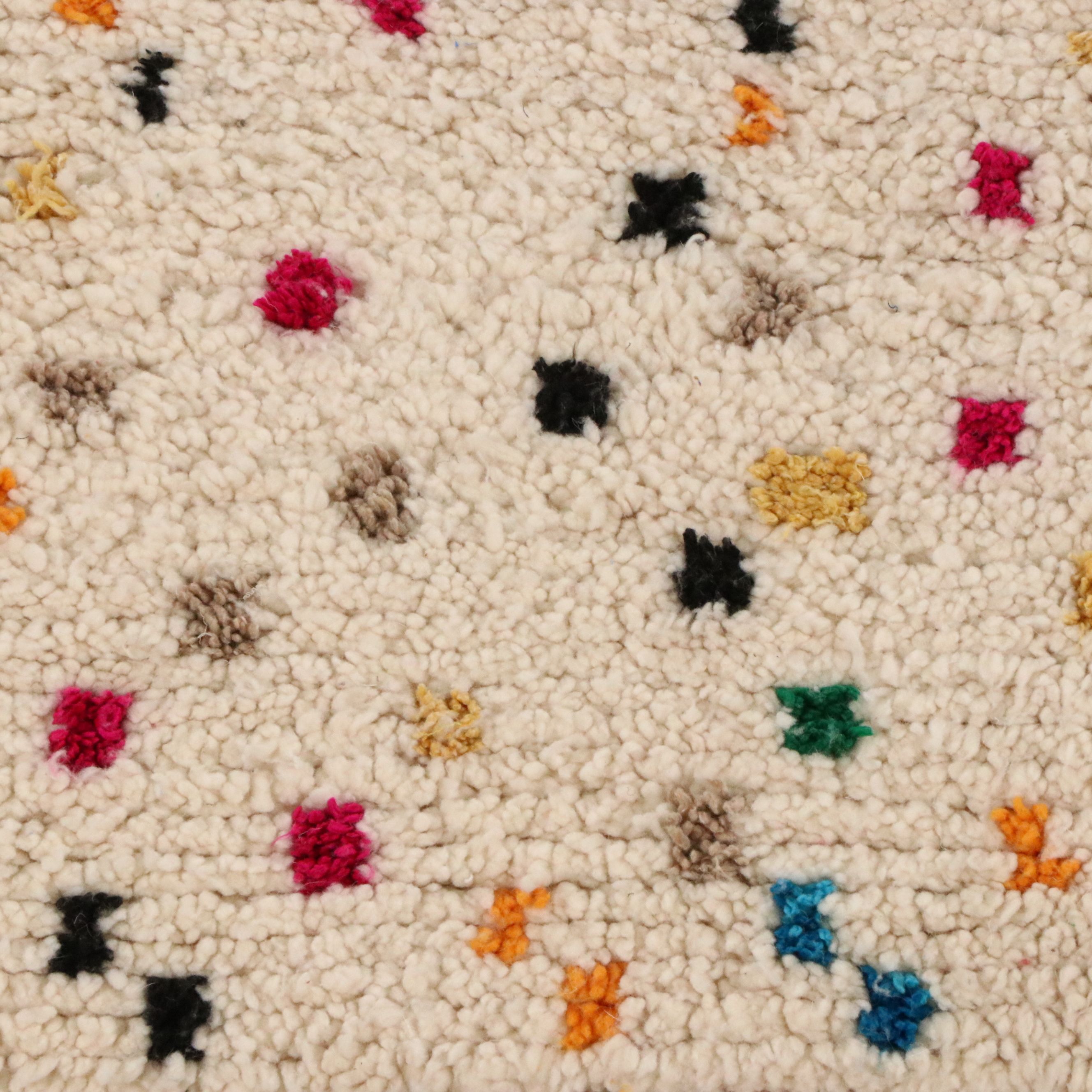 4'8 x 8'5 Hand-Knotted Moroccan Azilal Area Rug