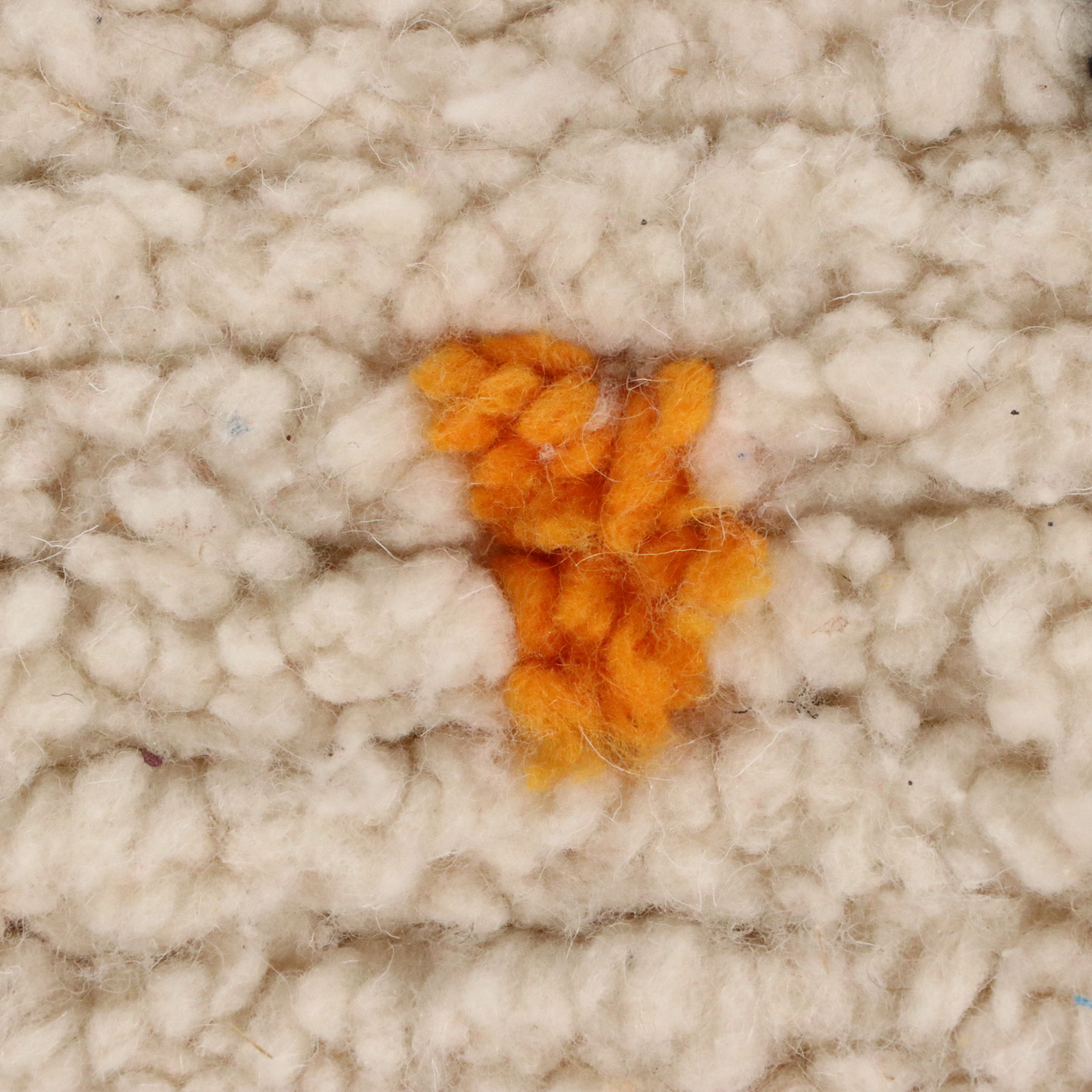 4'8 x 8'5 Hand-Knotted Moroccan Azilal Area Rug