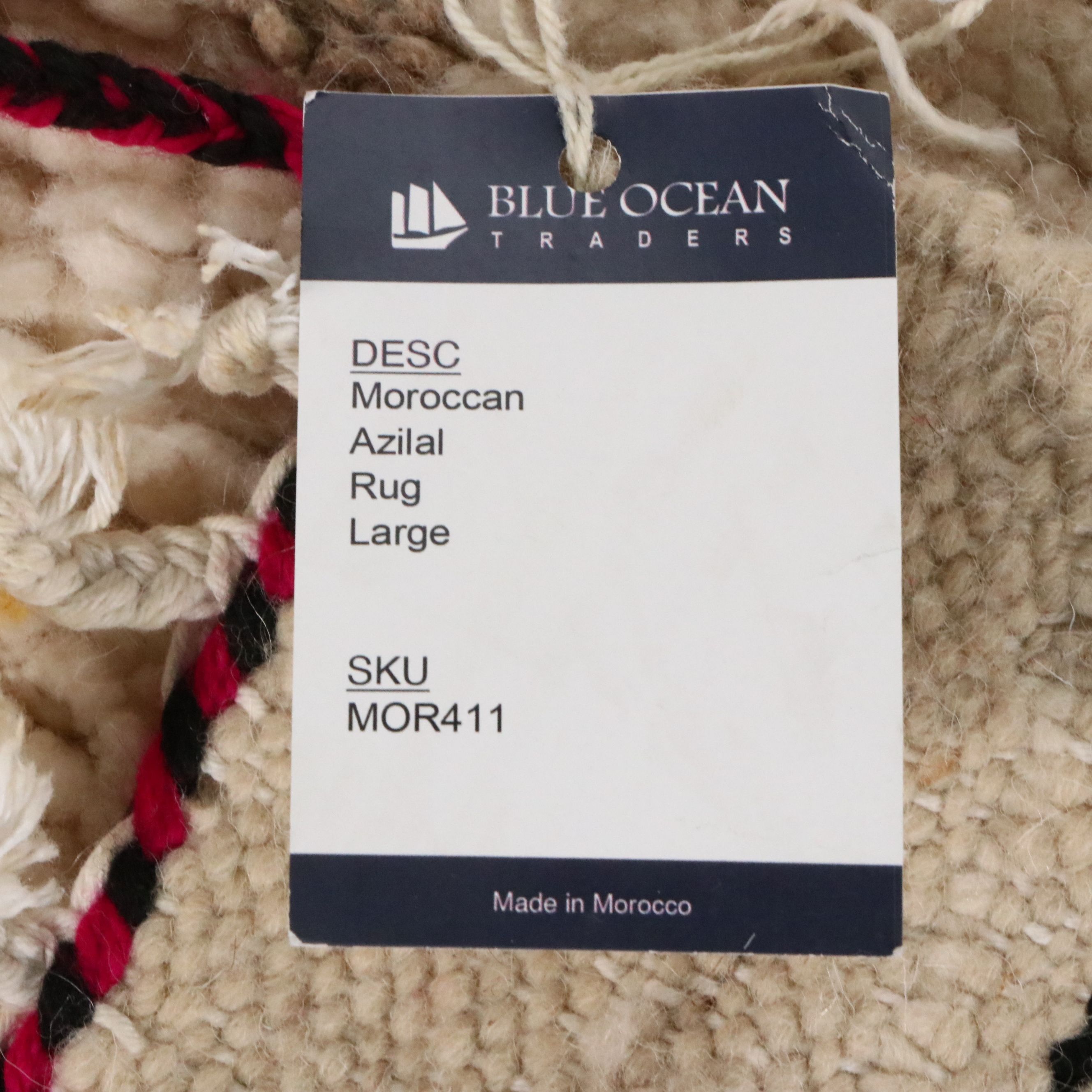 4'8 x 8'5 Hand-Knotted Moroccan Azilal Area Rug