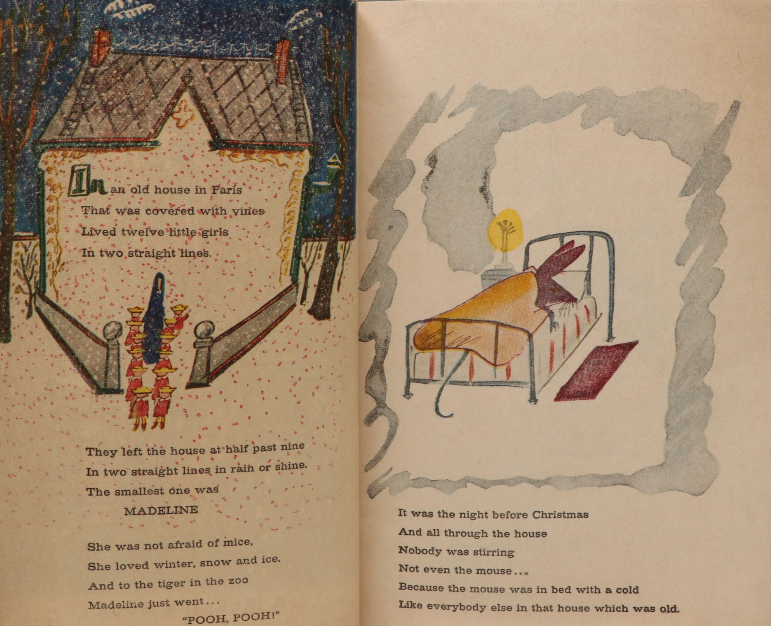 First Edition "Madeline's Christmas" Booklet by Ludwig Bemelmans, 1956