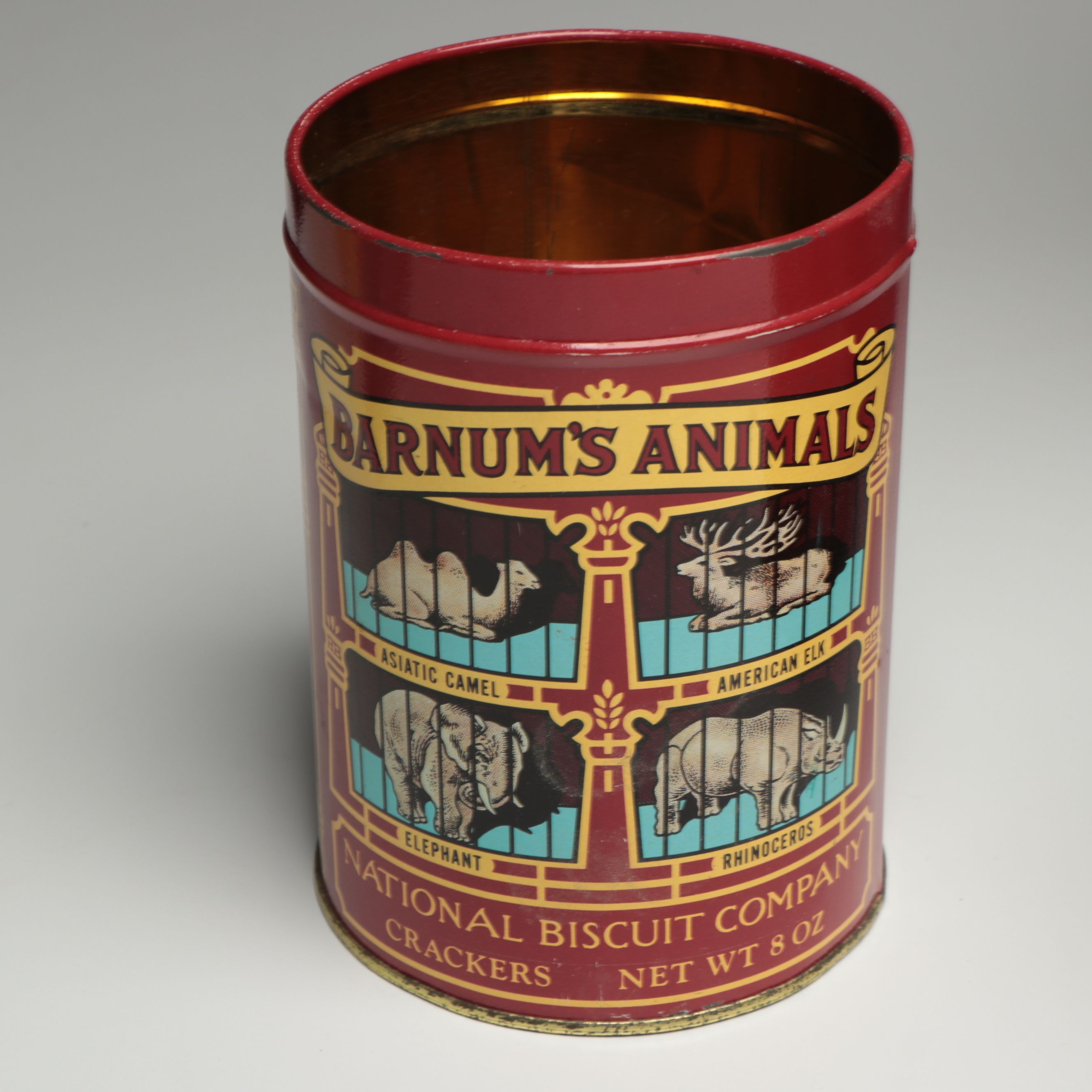 Barnum's Animals 1914 Replica, Ritz Crackers and Other Vintage Tin Containers