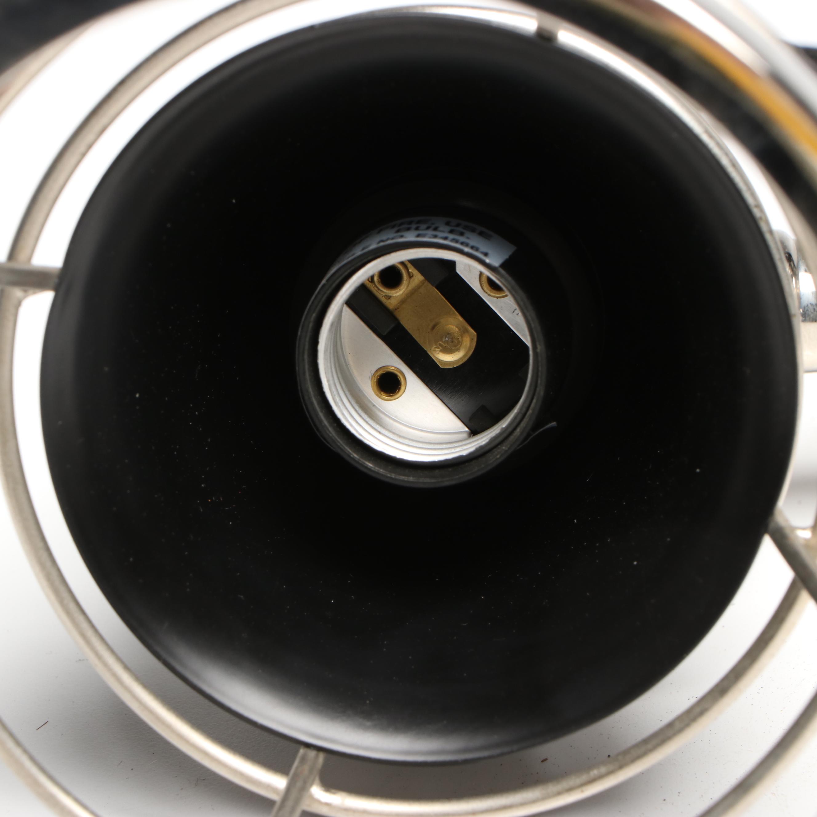 Industrial Style Chrome Finish Adjustable Desk Lamp