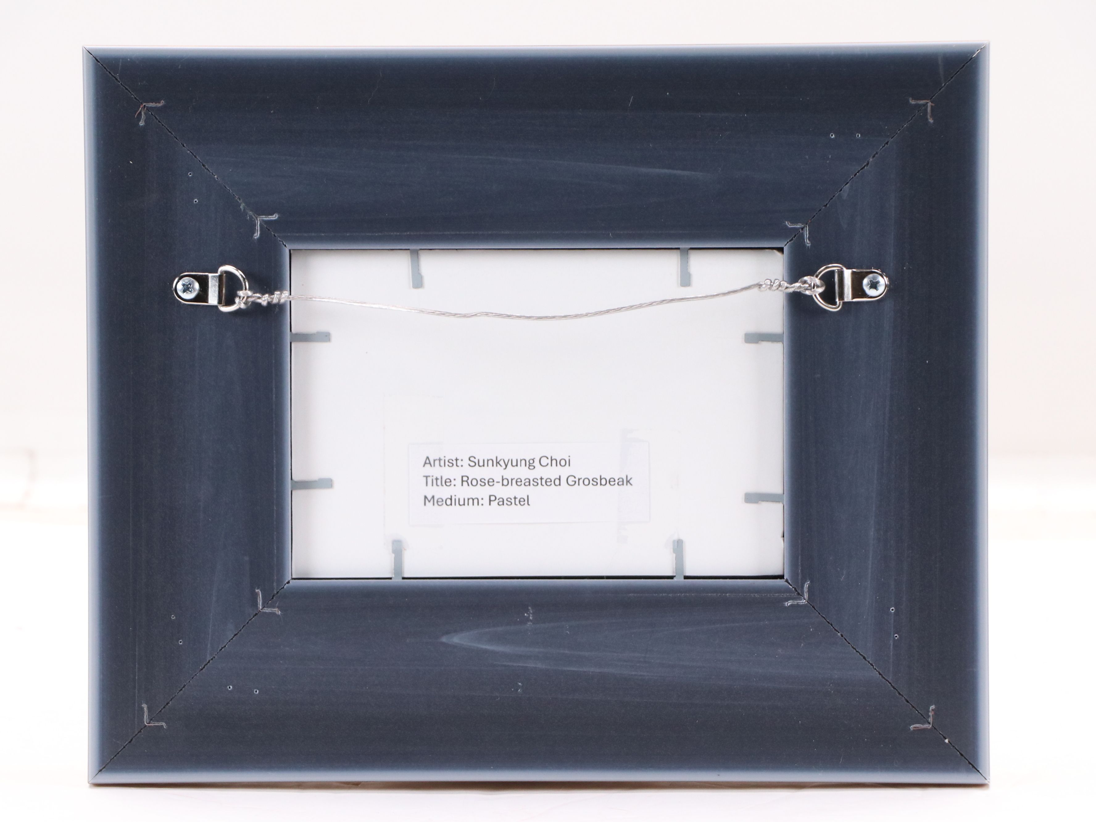 Sunkyung Choi Pastel Drawing "Rose-breasted Grosbeak," 21st Century