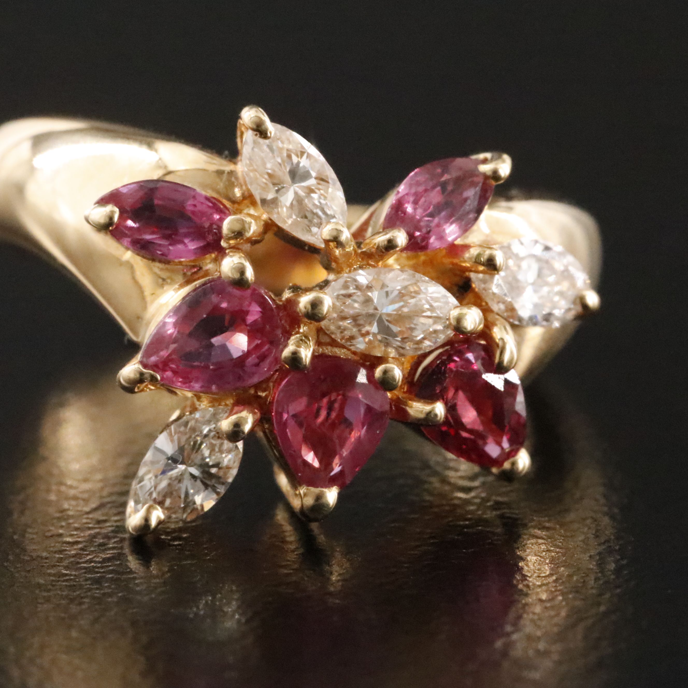 18K Ruby and Diamond Ring