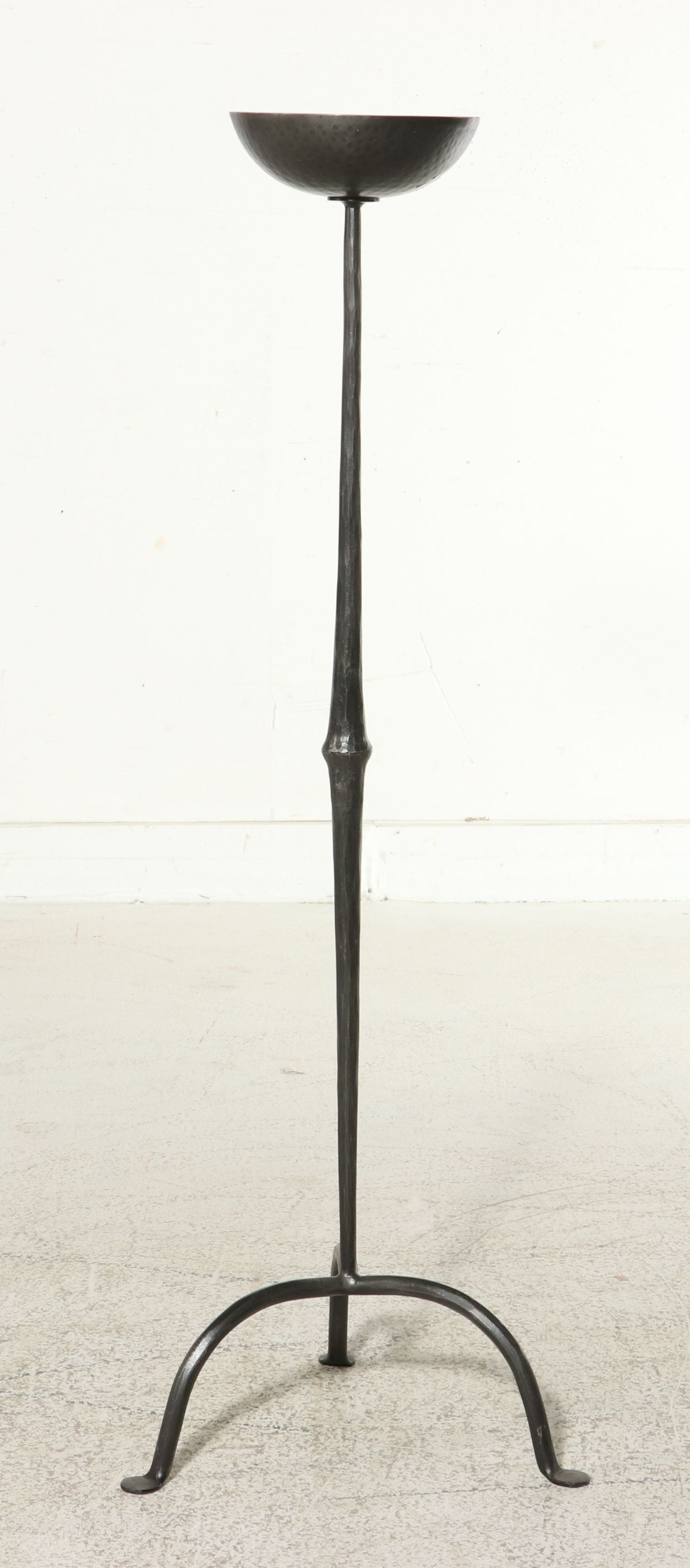 Wrought Iron Pillar Floor Candle Holder