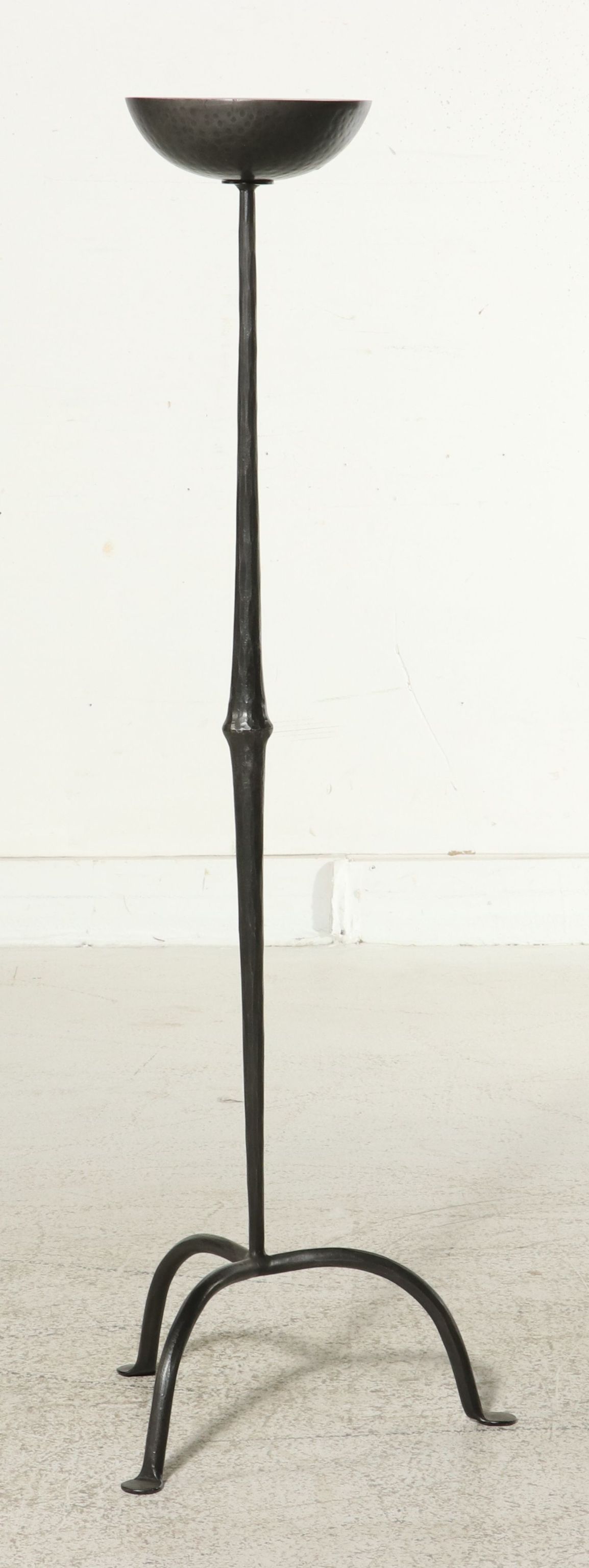 Wrought Iron Pillar Floor Candle Holder