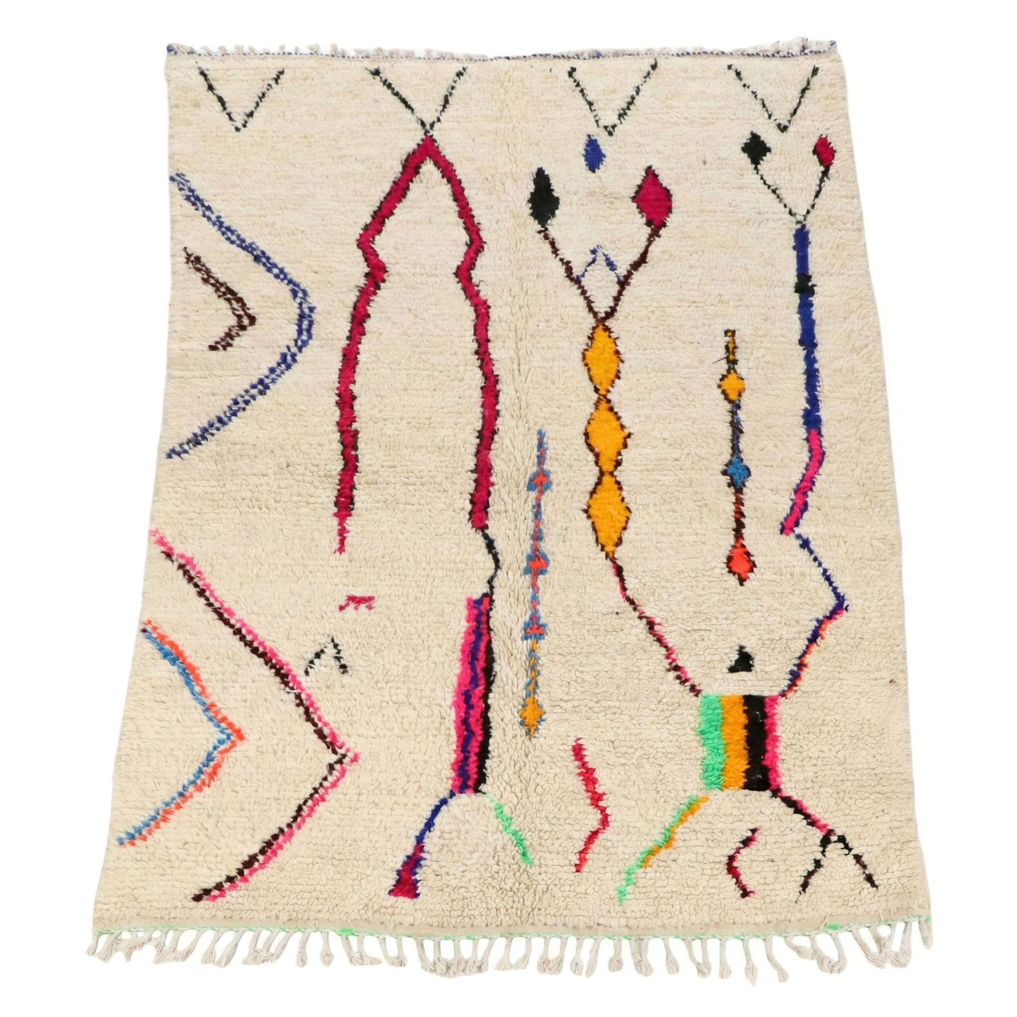 5'11 x 10'1 Hand-Knotted Moroccan Azilal Area Rug