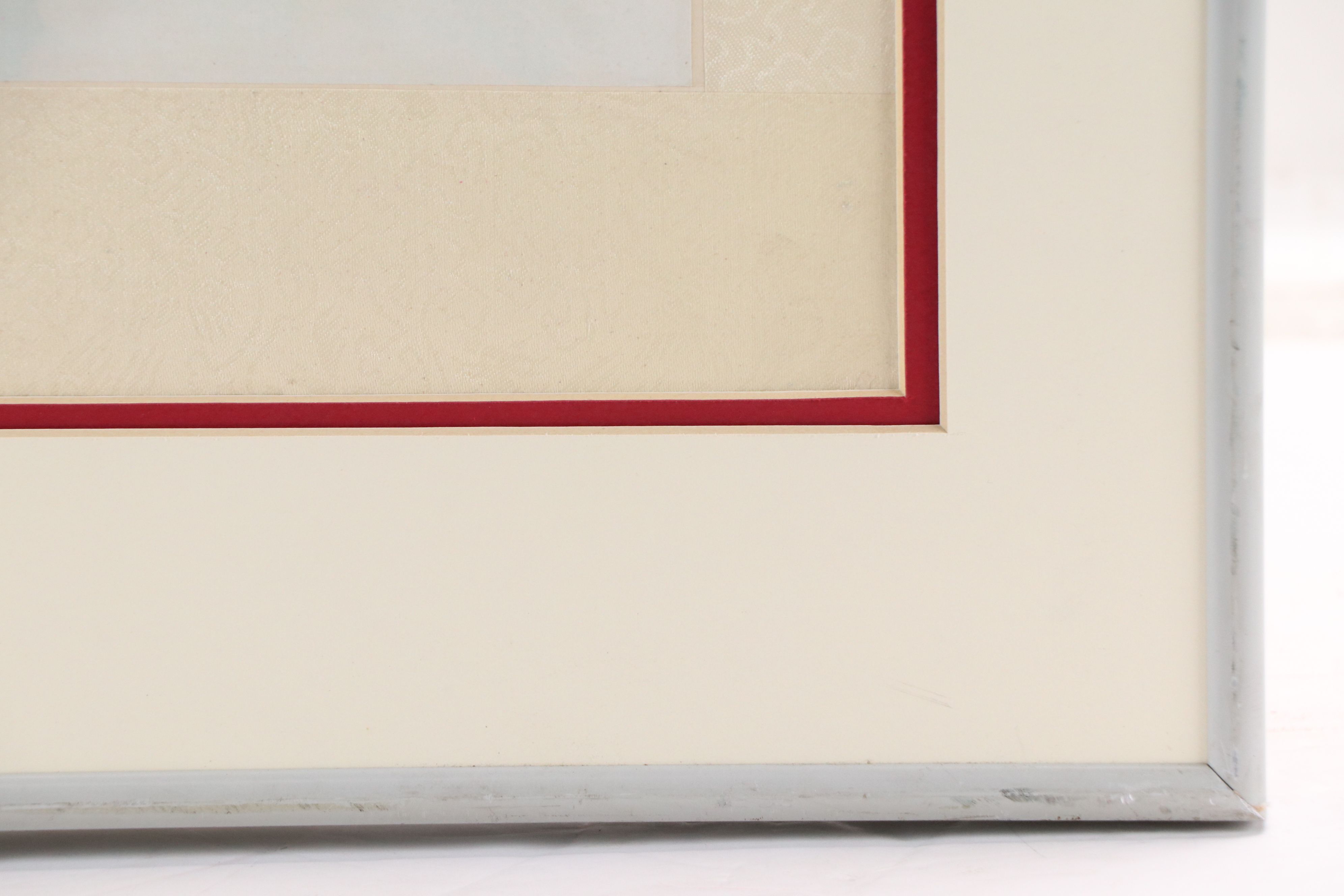 Chinese Hand-Colored Lithograph of Children Pulling Water Lilies, Mid-20th C.