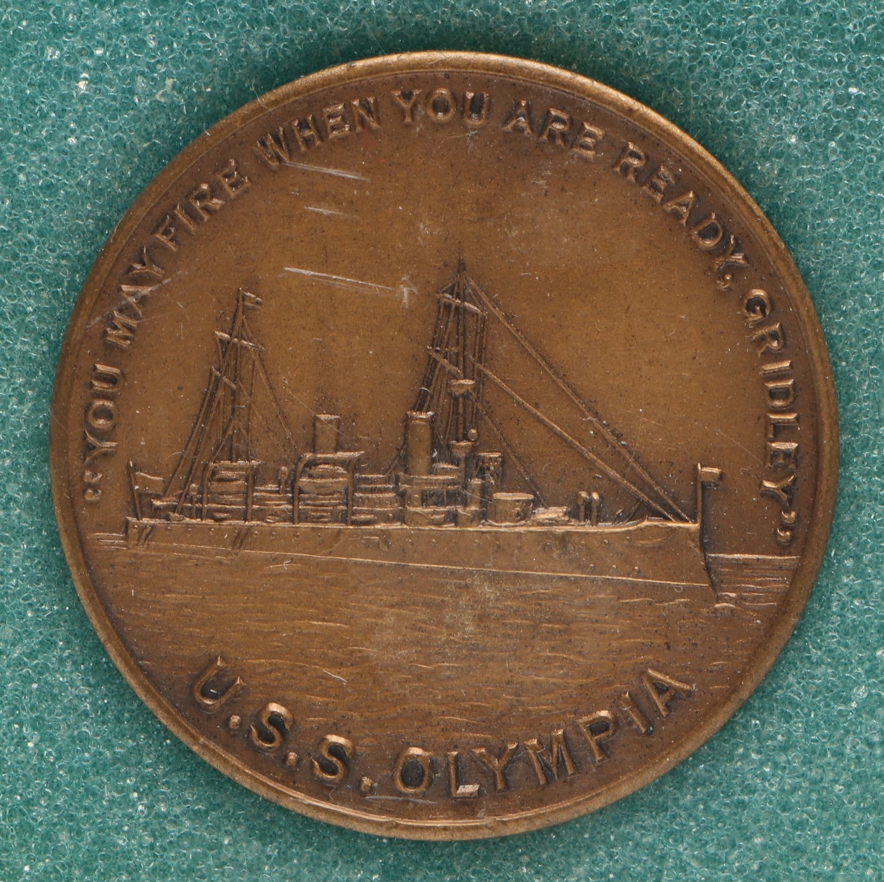 Admiral Dewey Manila Bay Commemorative Dish, Coin and Other Nautical Memorabilia