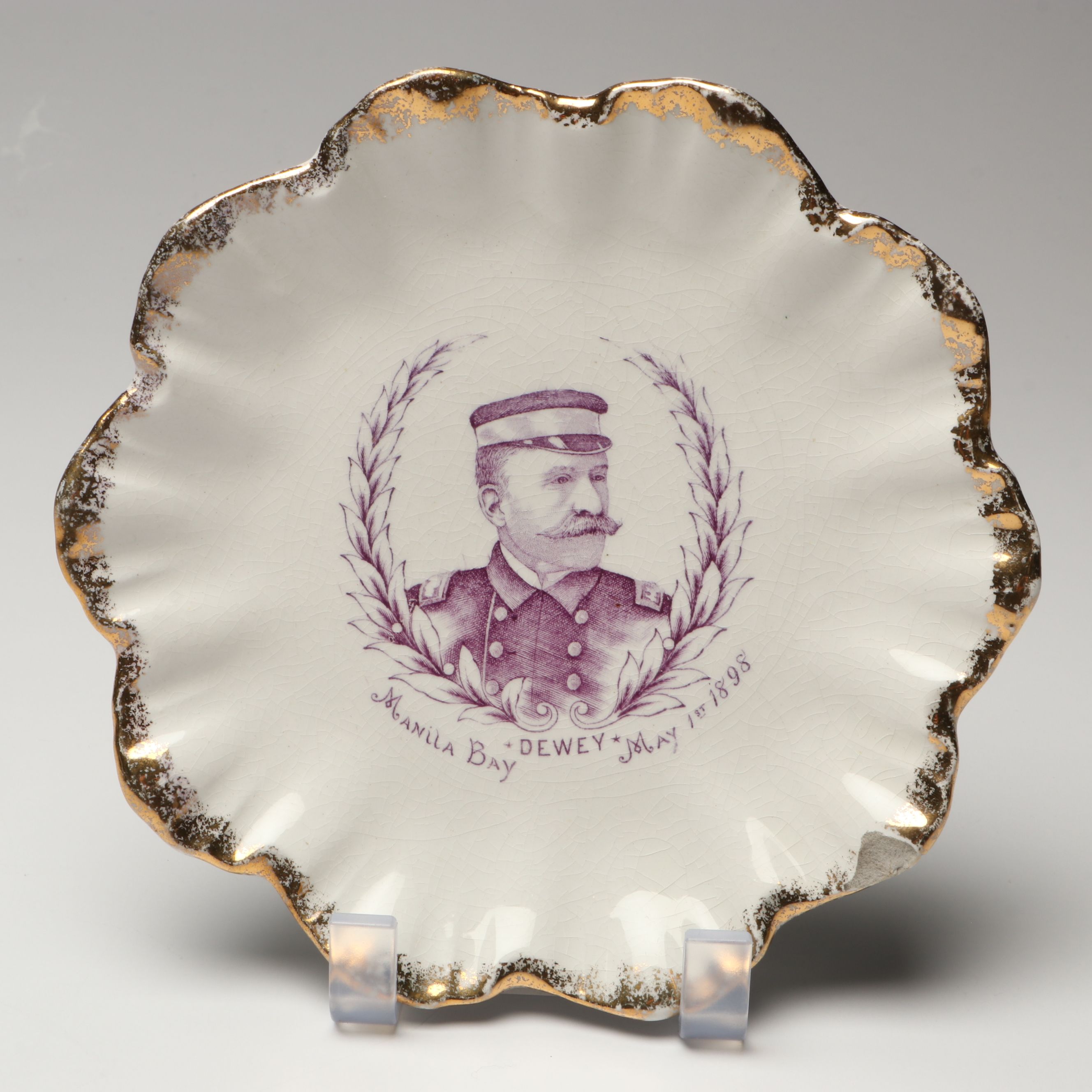 Admiral Dewey Manila Bay Commemorative Dish, Coin and Other Nautical Memorabilia