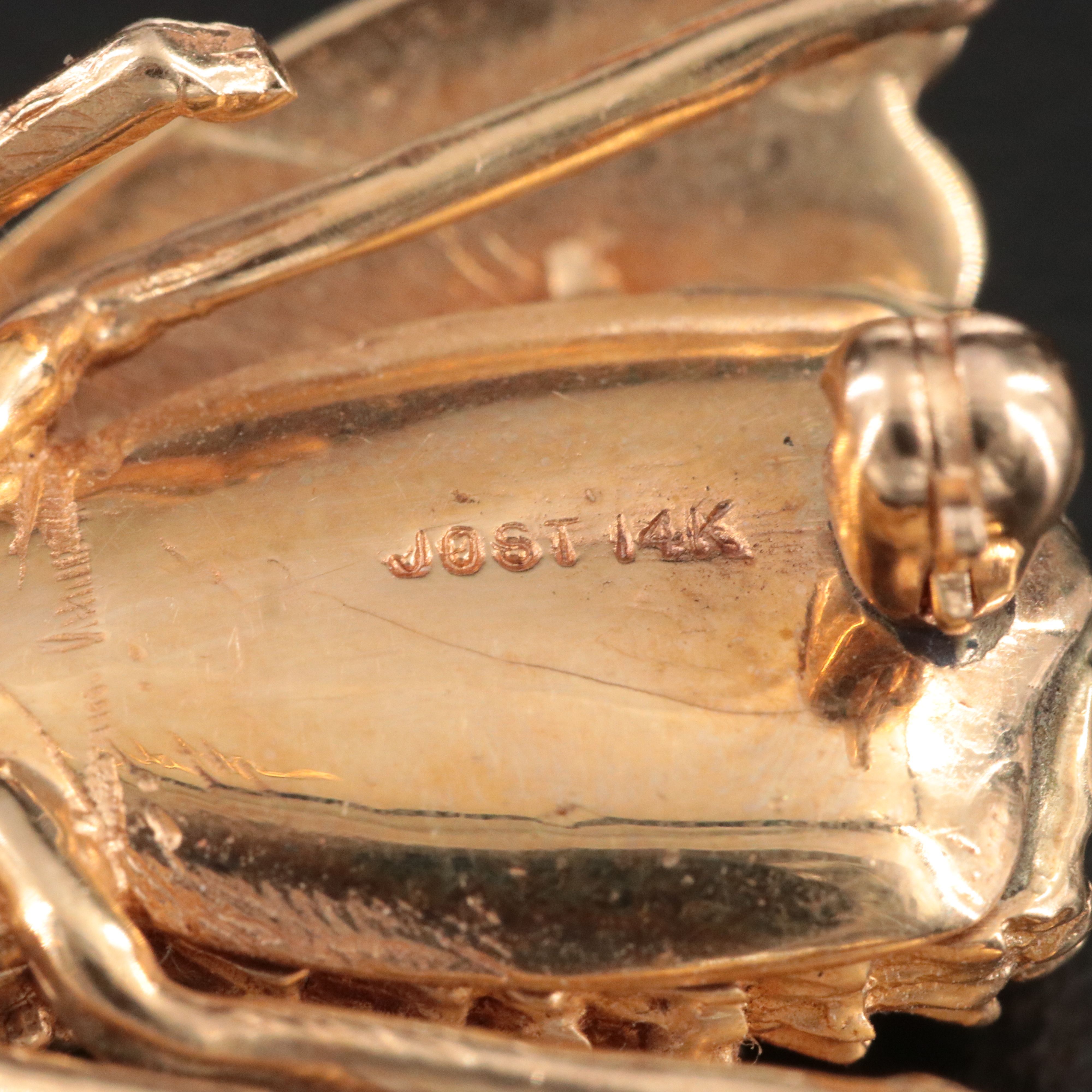 14K Bumblebee Brooch