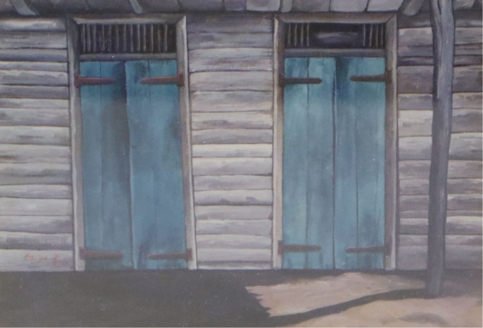 Bo Jia Giclée on Board of Two Doors