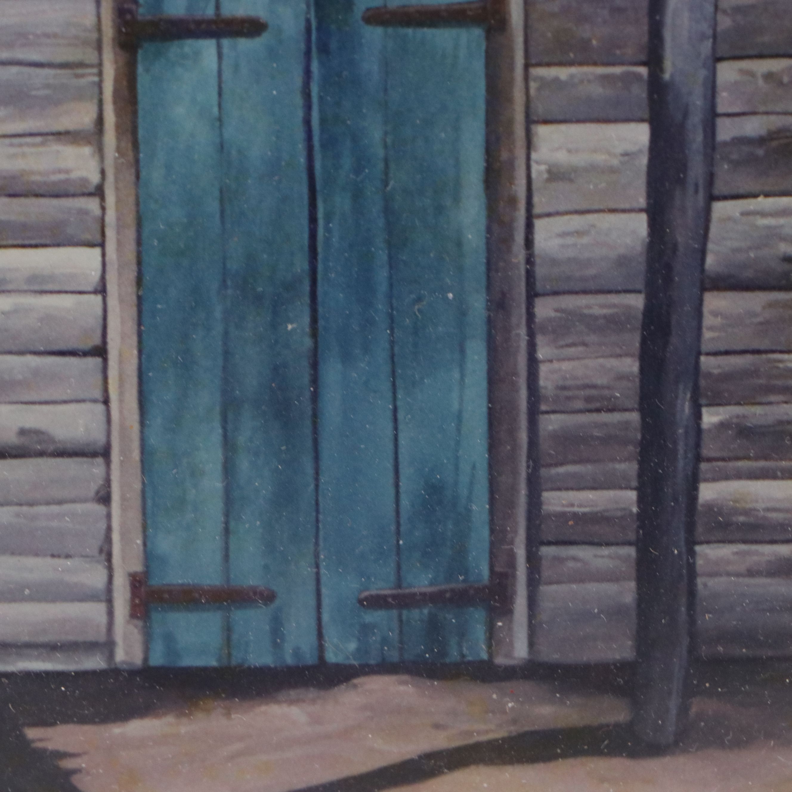 Bo Jia Giclée on Board of Two Doors