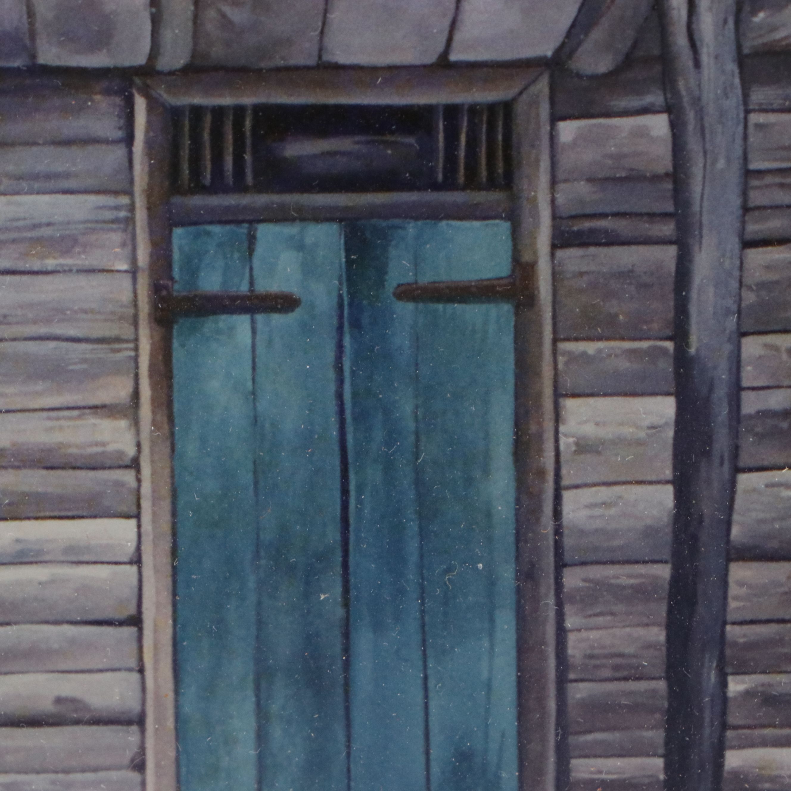 Bo Jia Giclée on Board of Two Doors