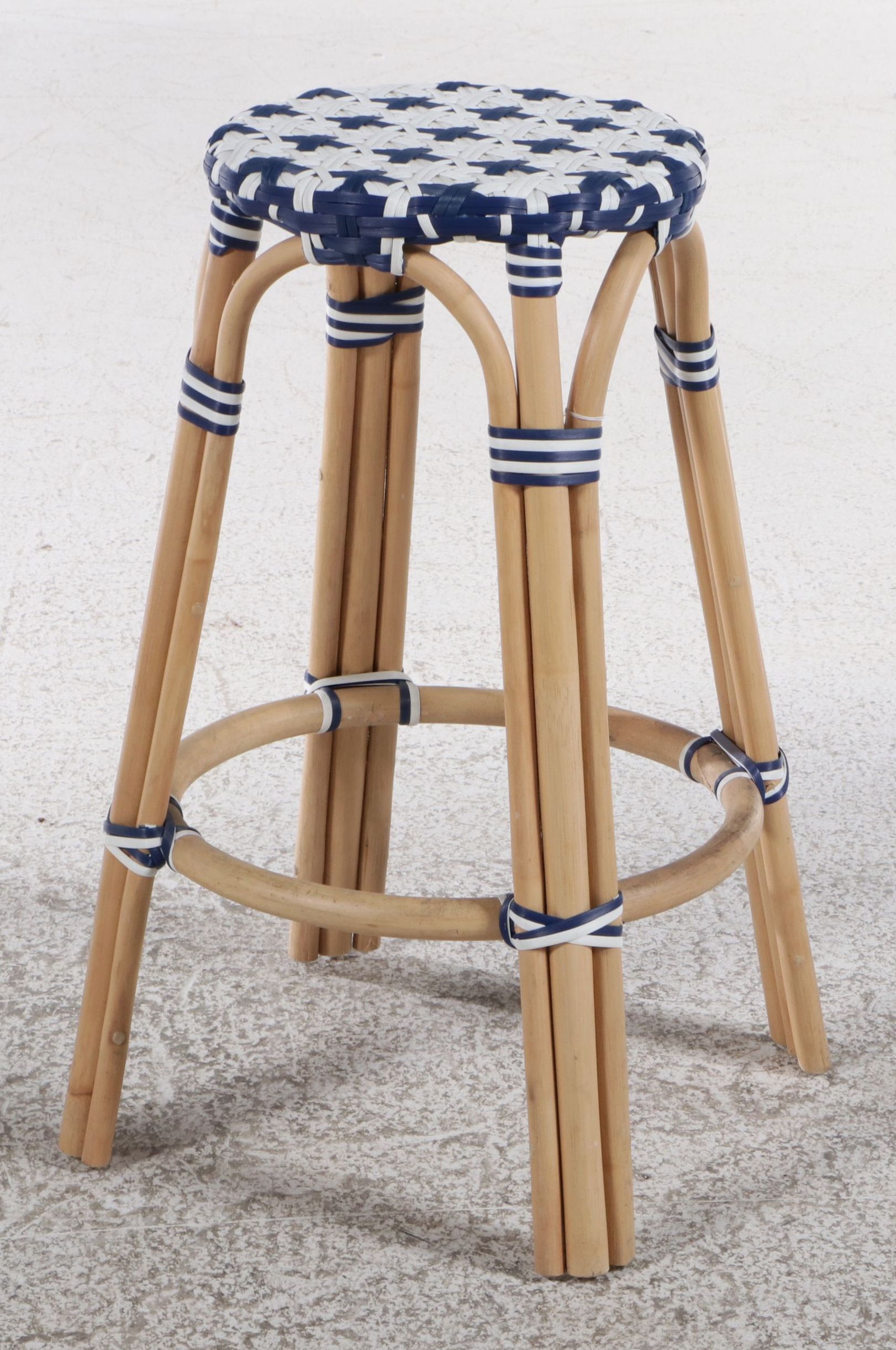 Contemporary Parisian Style Bistro Backless Counter Stool