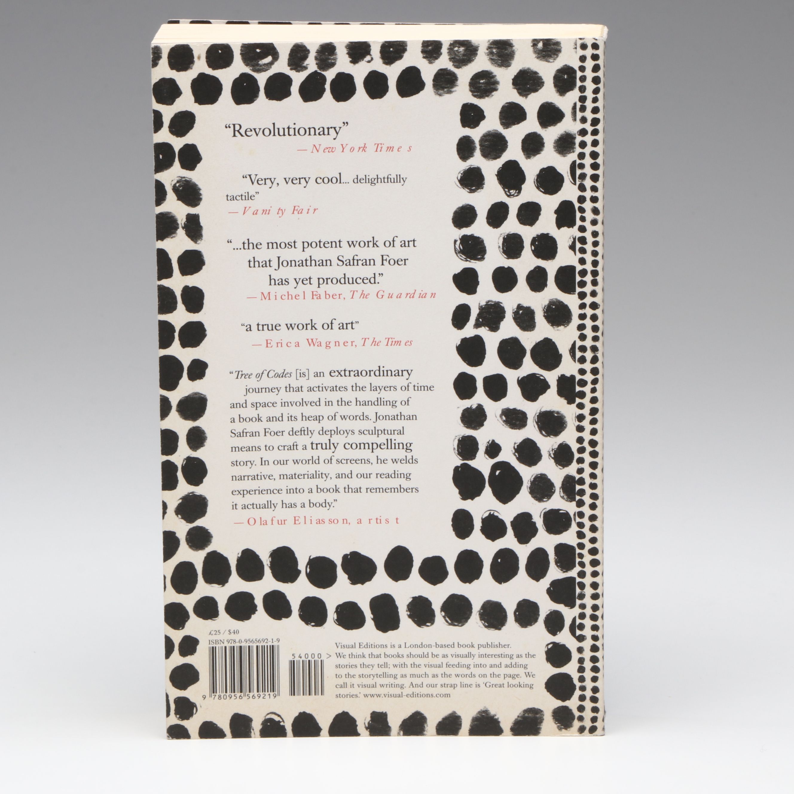 First Edition "Tree of Codes" by Jonathan Safran Foer, 2010