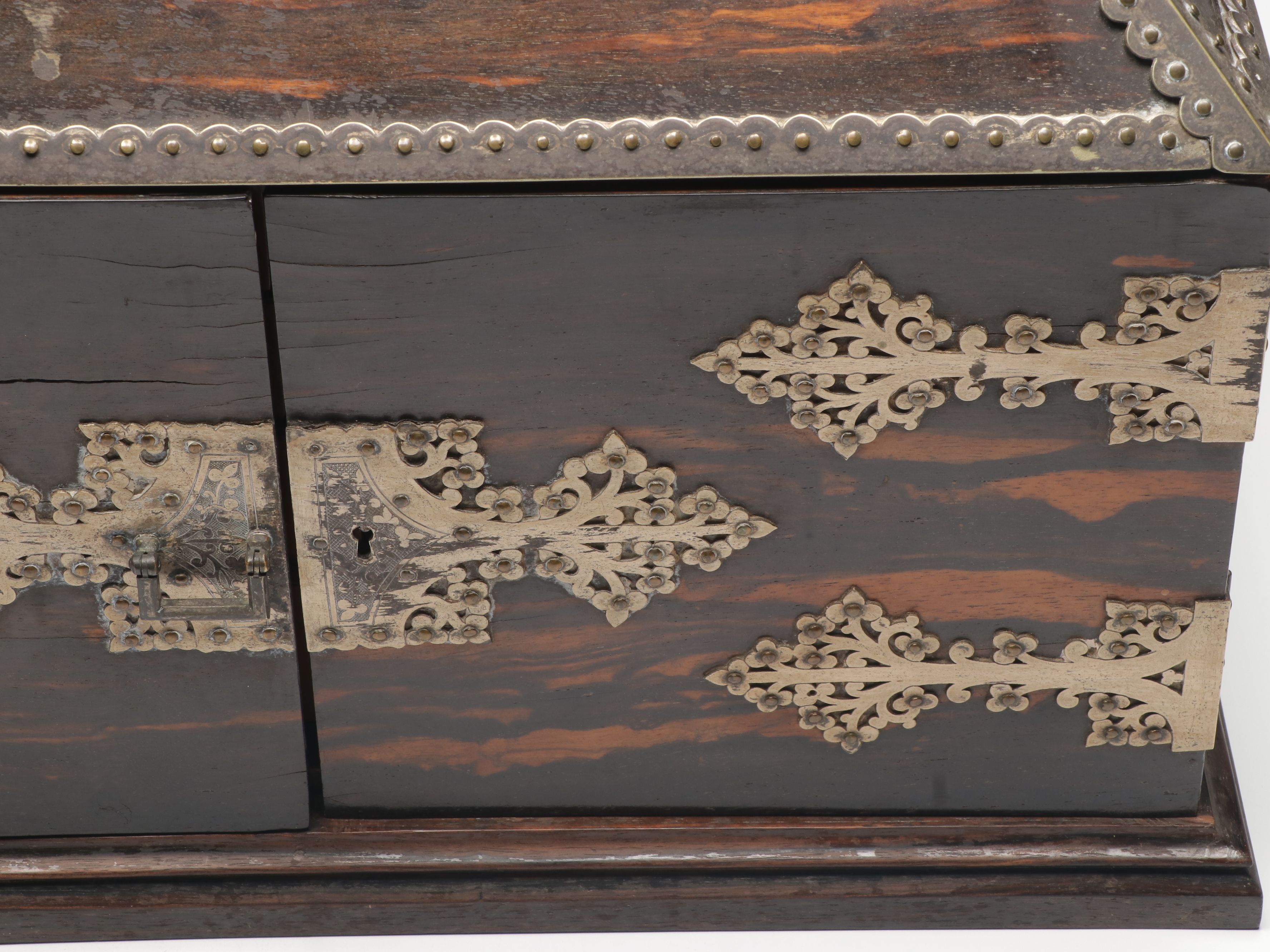 William IV Brass Mounted Calamander Box, First Half 19th Century