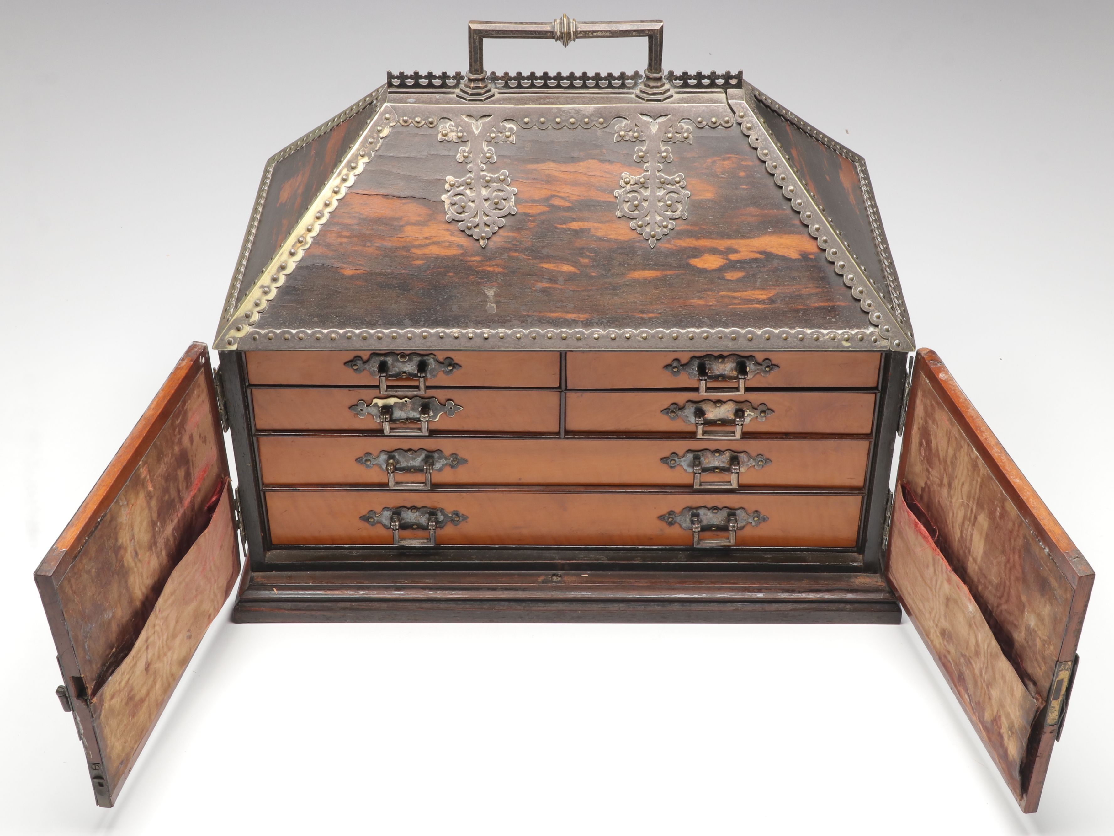 William IV Brass Mounted Calamander Box, First Half 19th Century