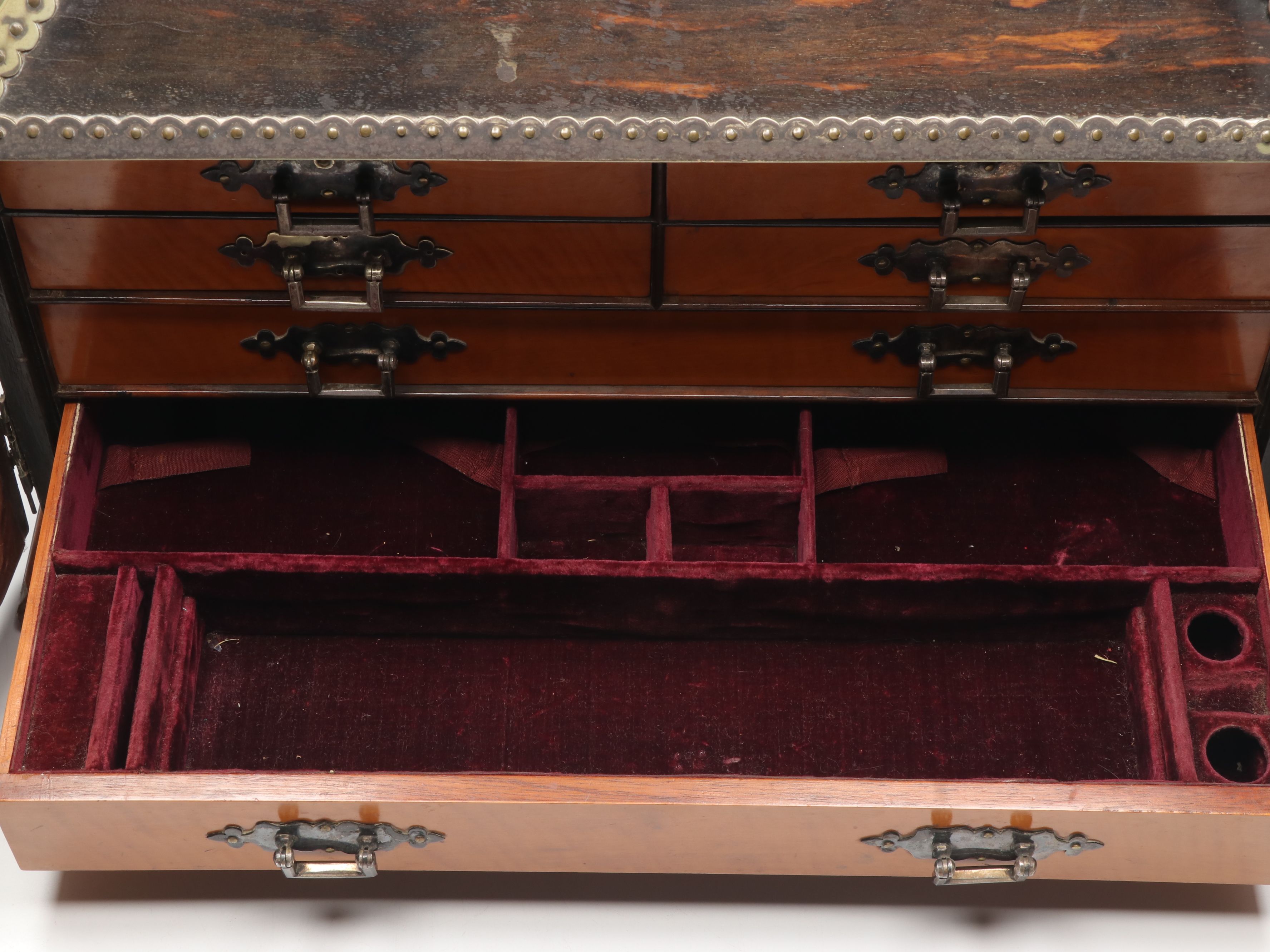 William IV Brass Mounted Calamander Box, First Half 19th Century