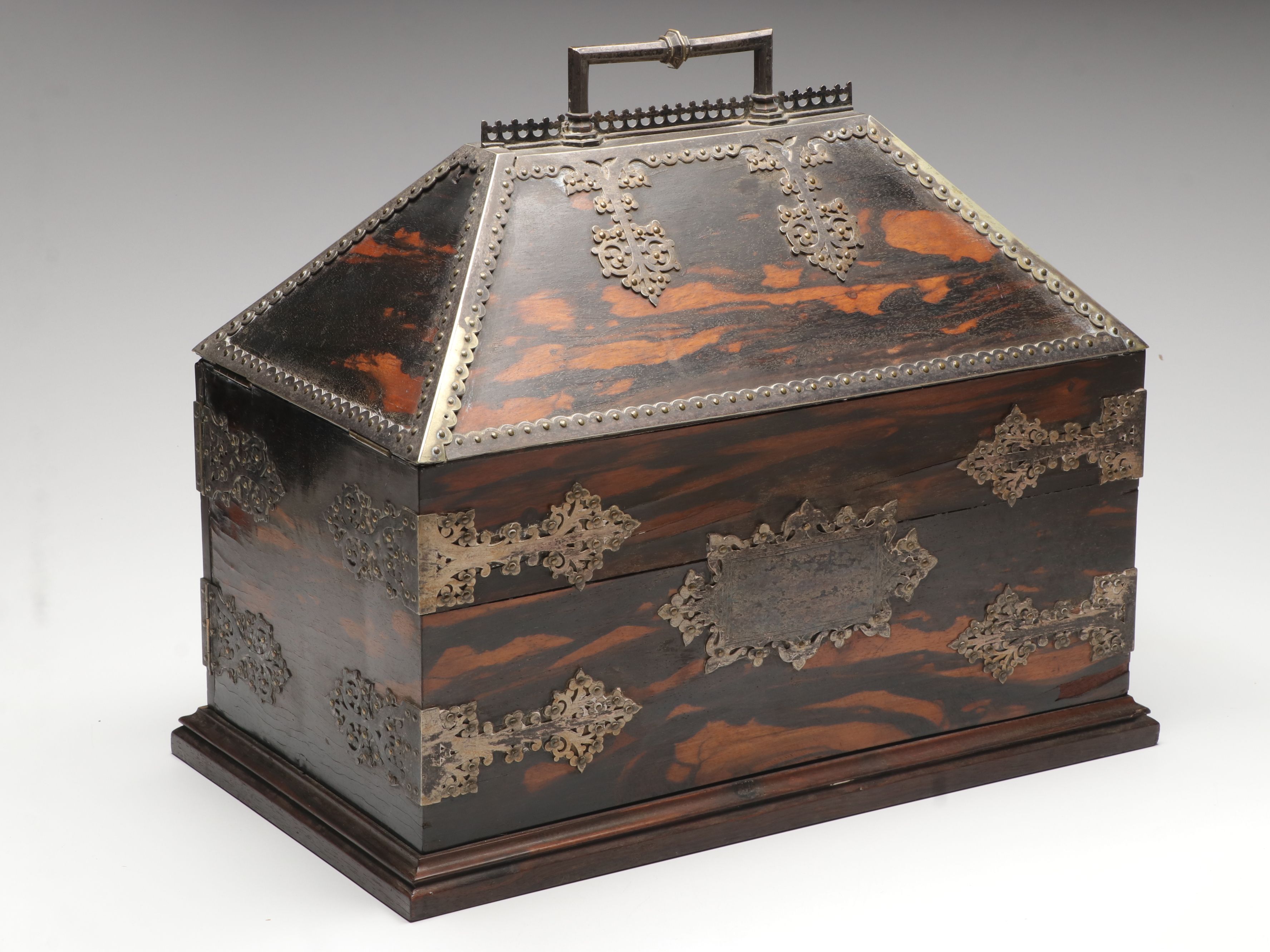 William IV Brass Mounted Calamander Box, First Half 19th Century