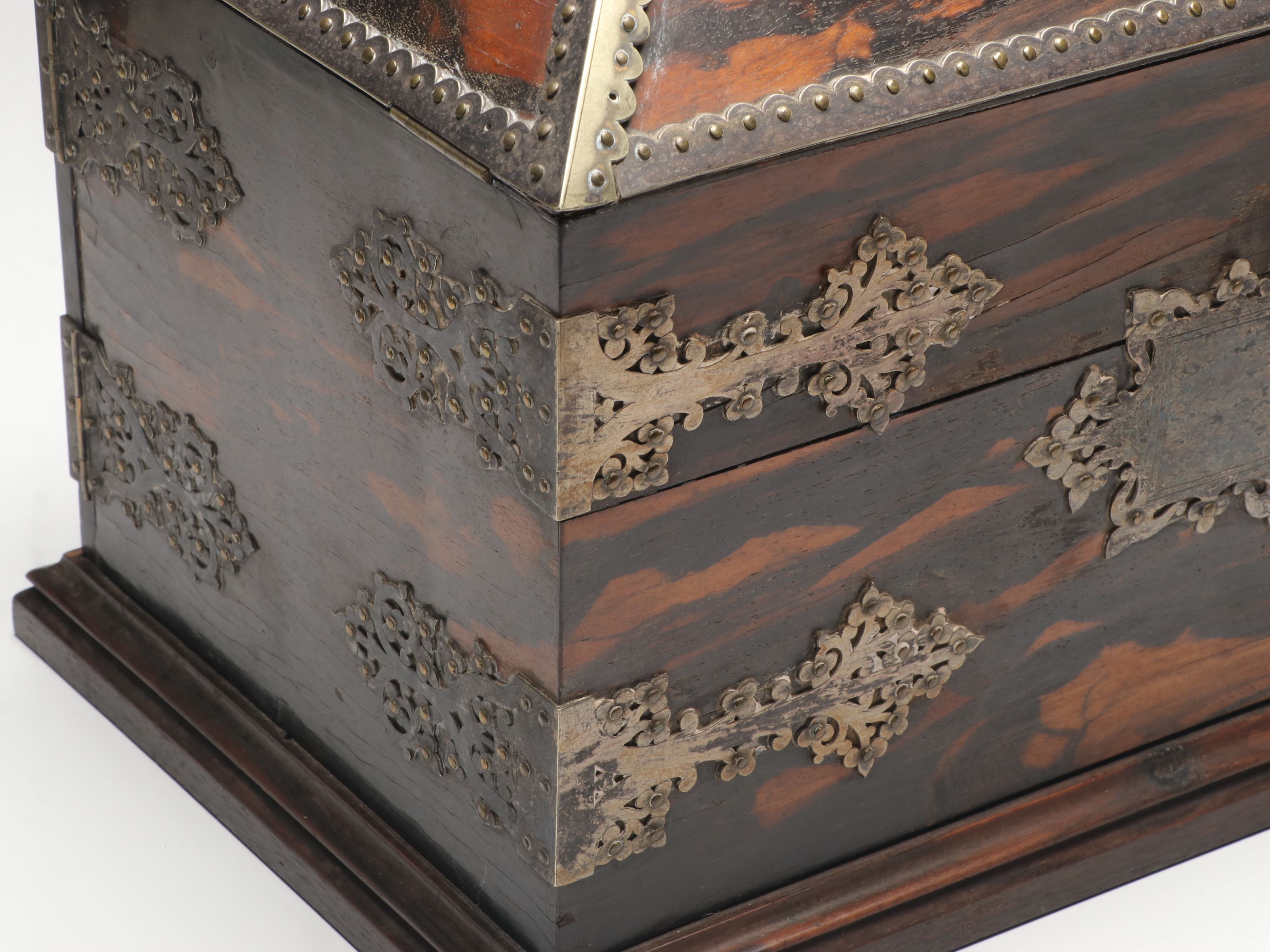 William IV Brass Mounted Calamander Box, First Half 19th Century