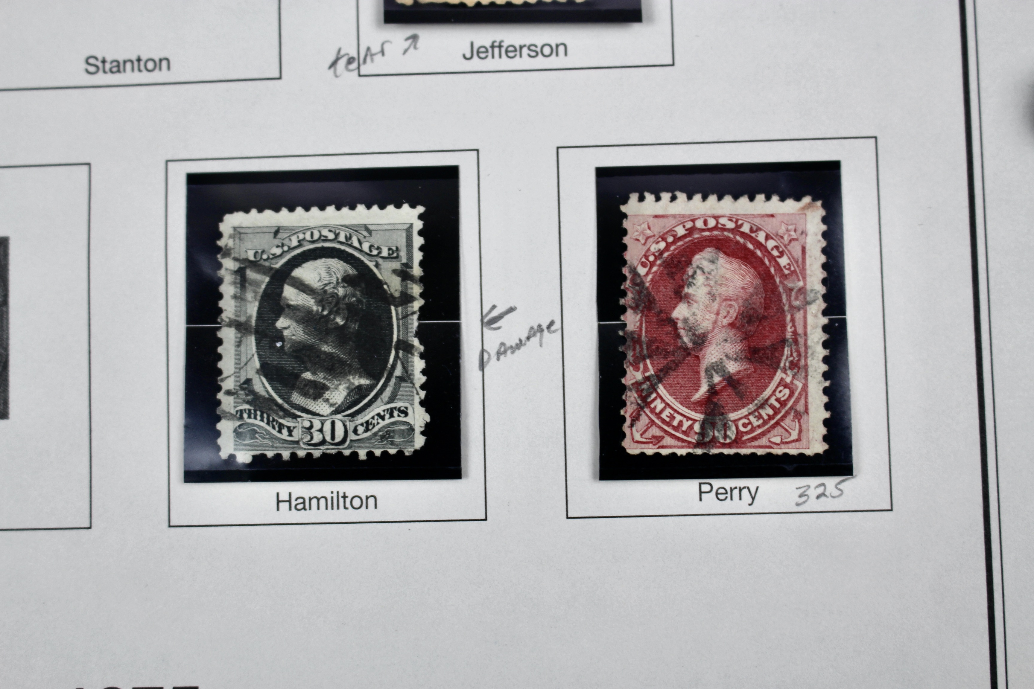 Twenty Classic Early U.S. Postage Stamps, Scott 145 to 179