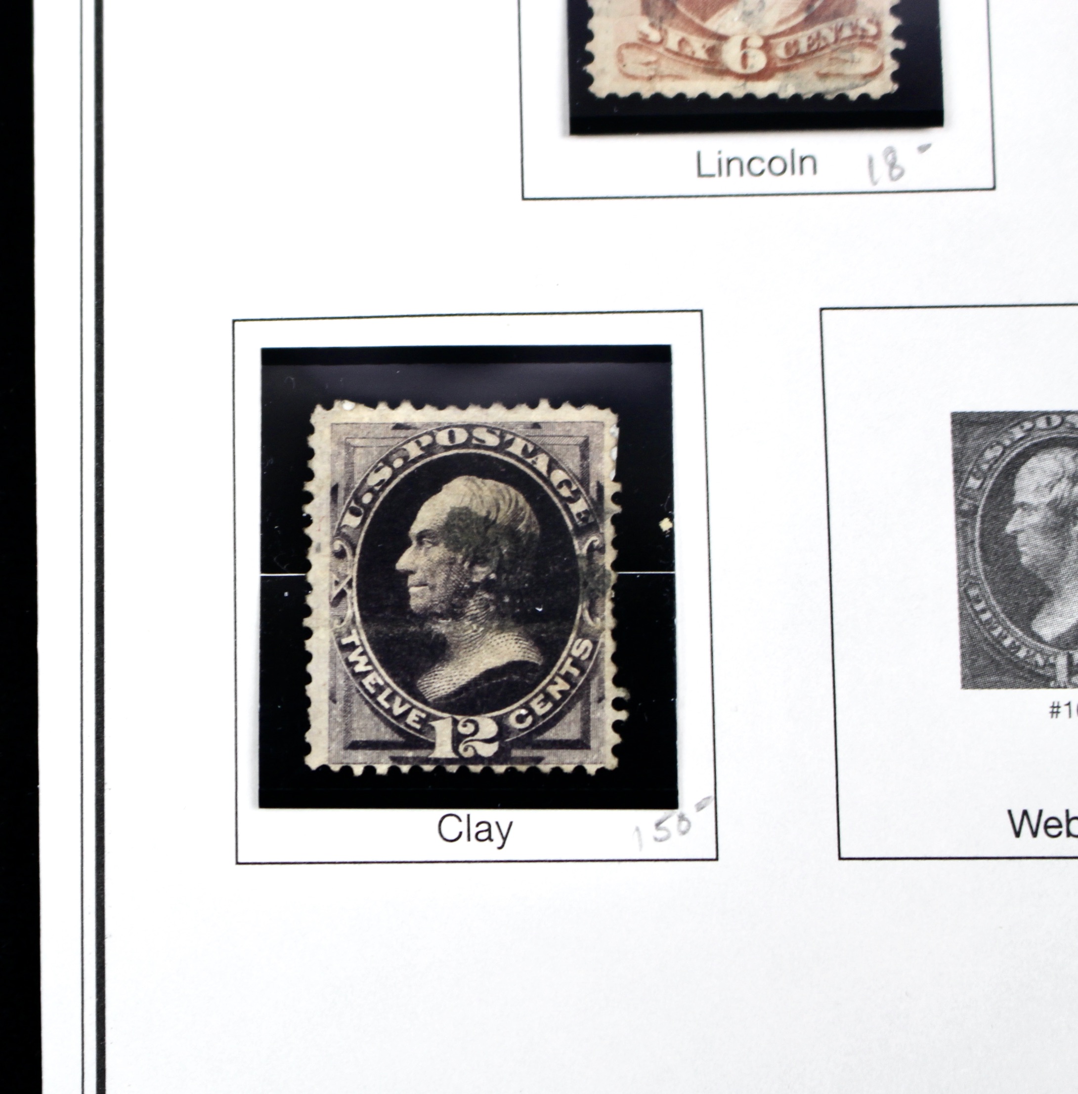 Twenty Classic Early U.S. Postage Stamps, Scott 145 to 179