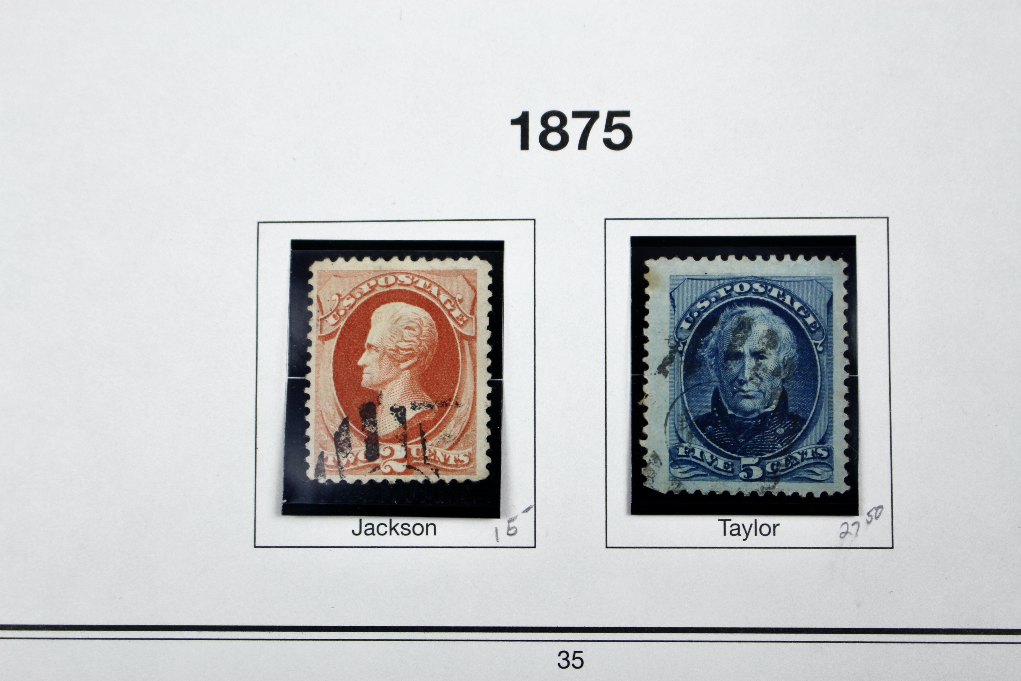 Twenty Classic Early U.S. Postage Stamps, Scott 145 to 179