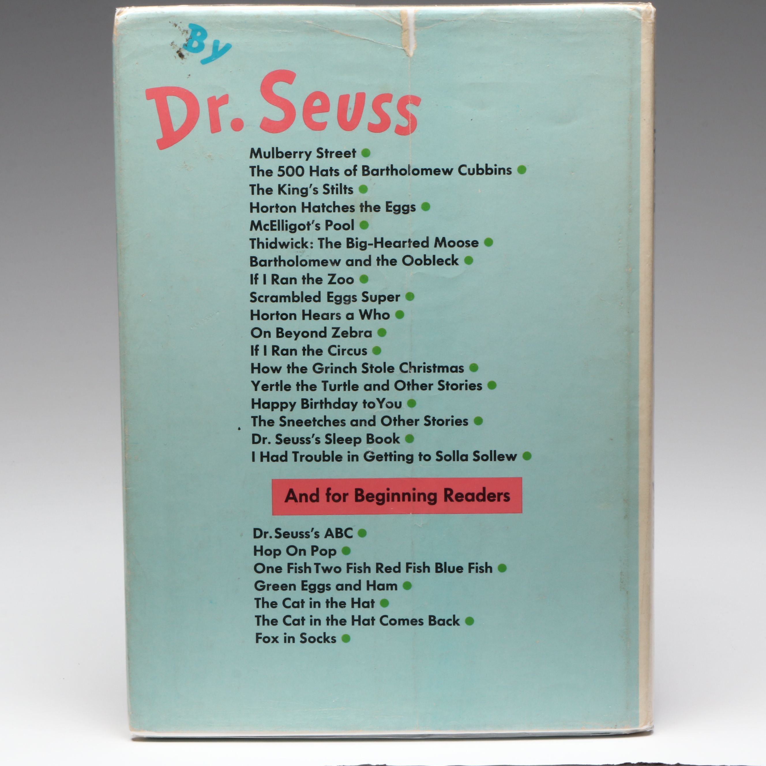 First Printing "I Had Trouble in Getting to Solla Sollew" by Dr. Seuss, 1965